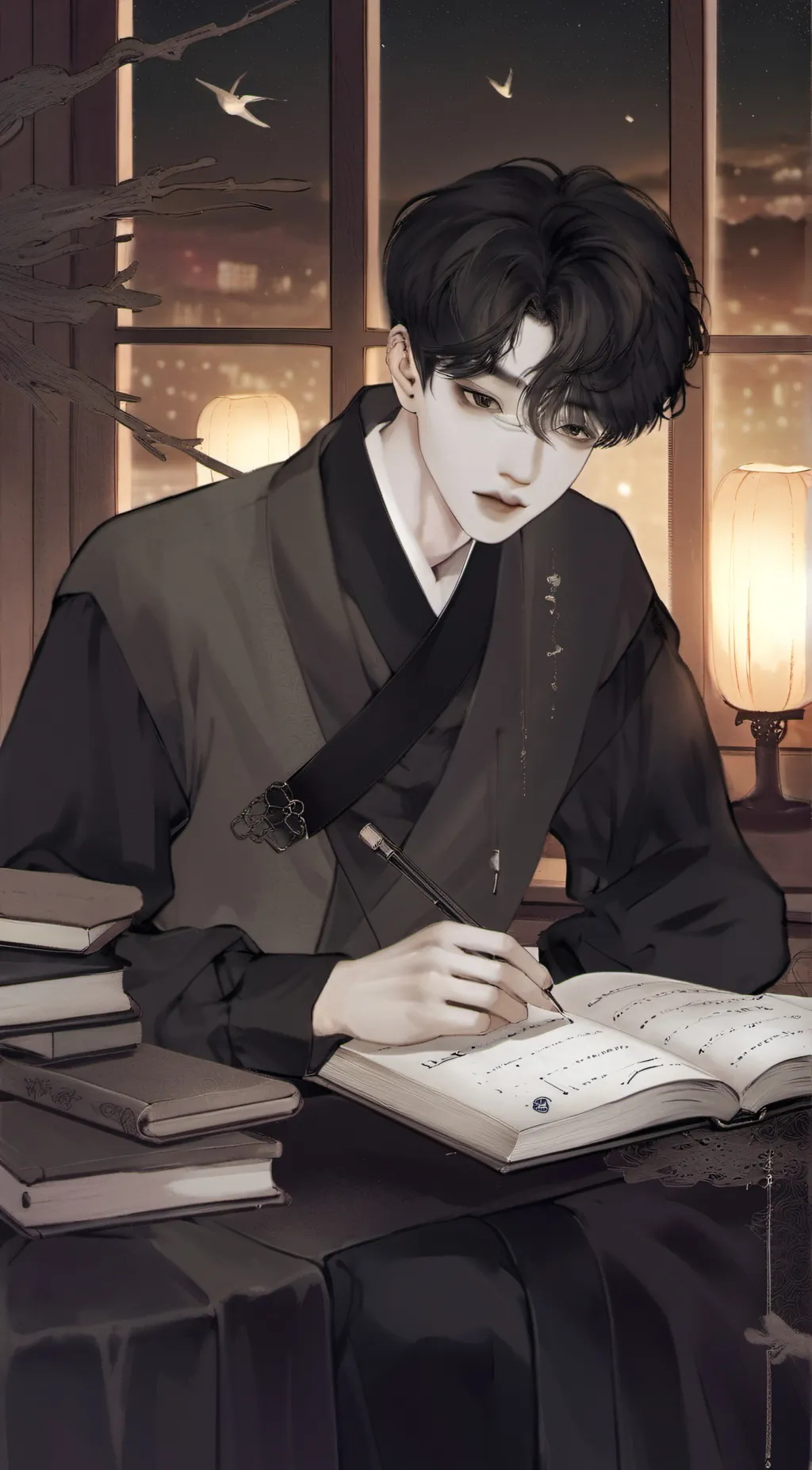 ai character: BTS  background