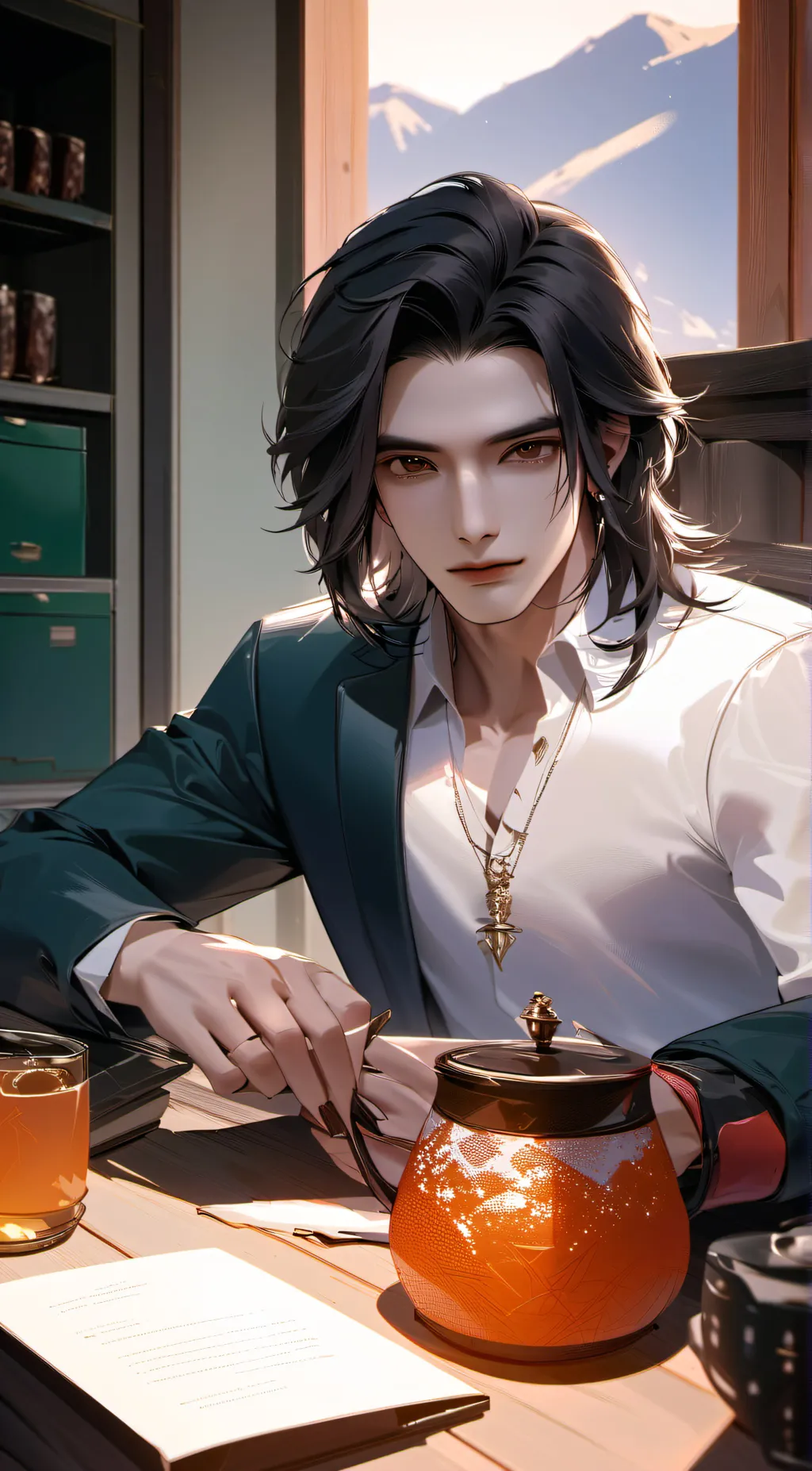 ai character: axel background