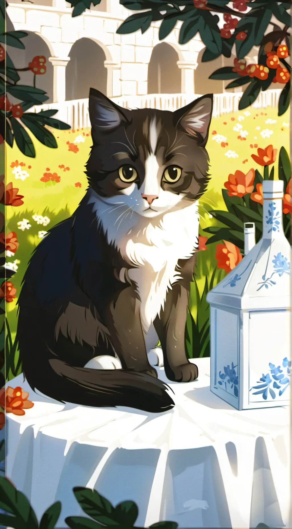 ai character: kitten background