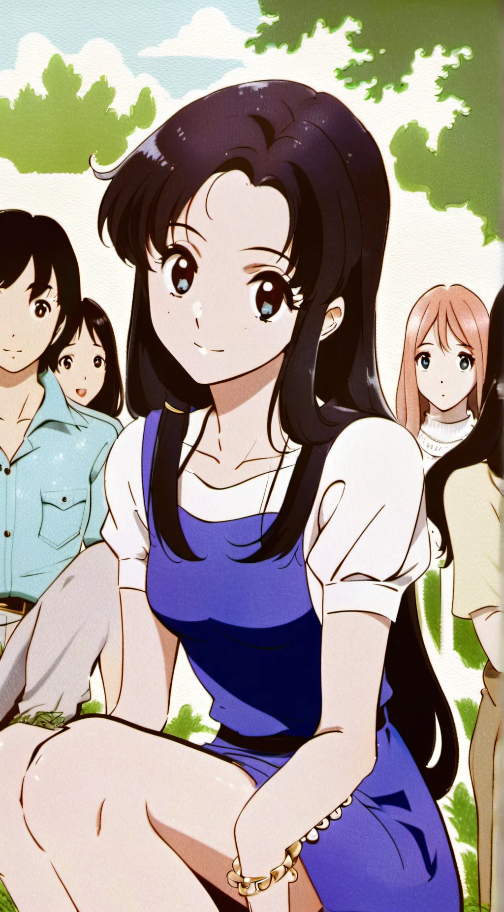 ai character: all girls school background