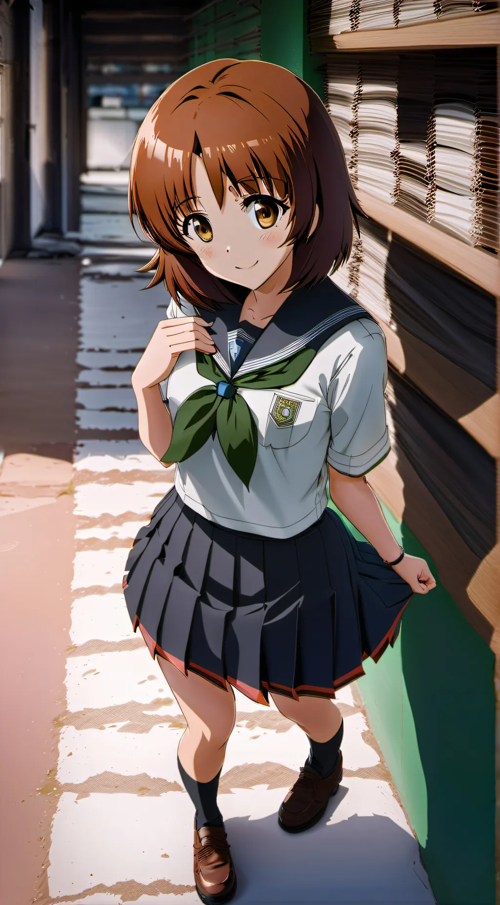 ai character: Miho Nishizumi background