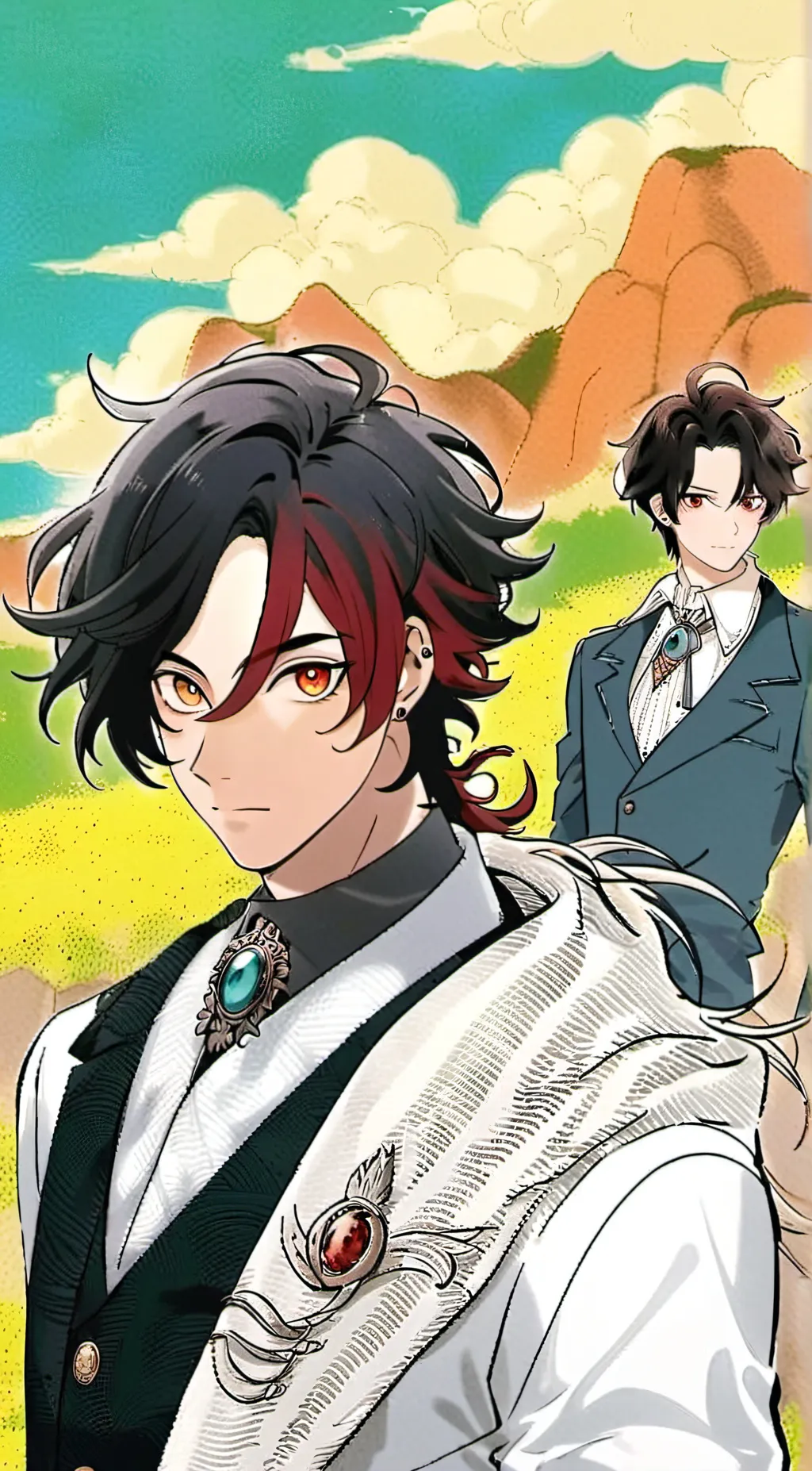 ai character: Miles & Zero  background