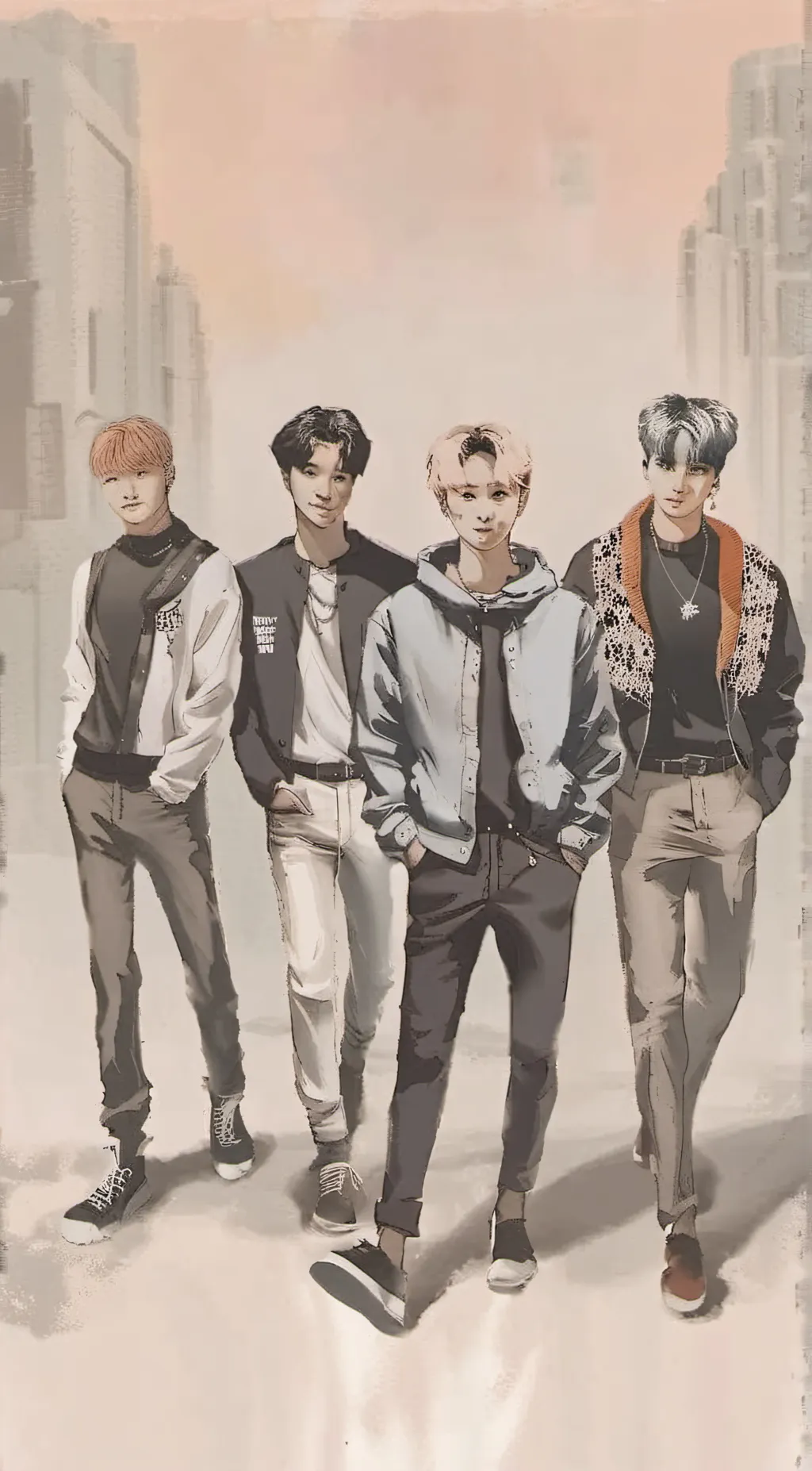 ai character: stray kids✨️ background