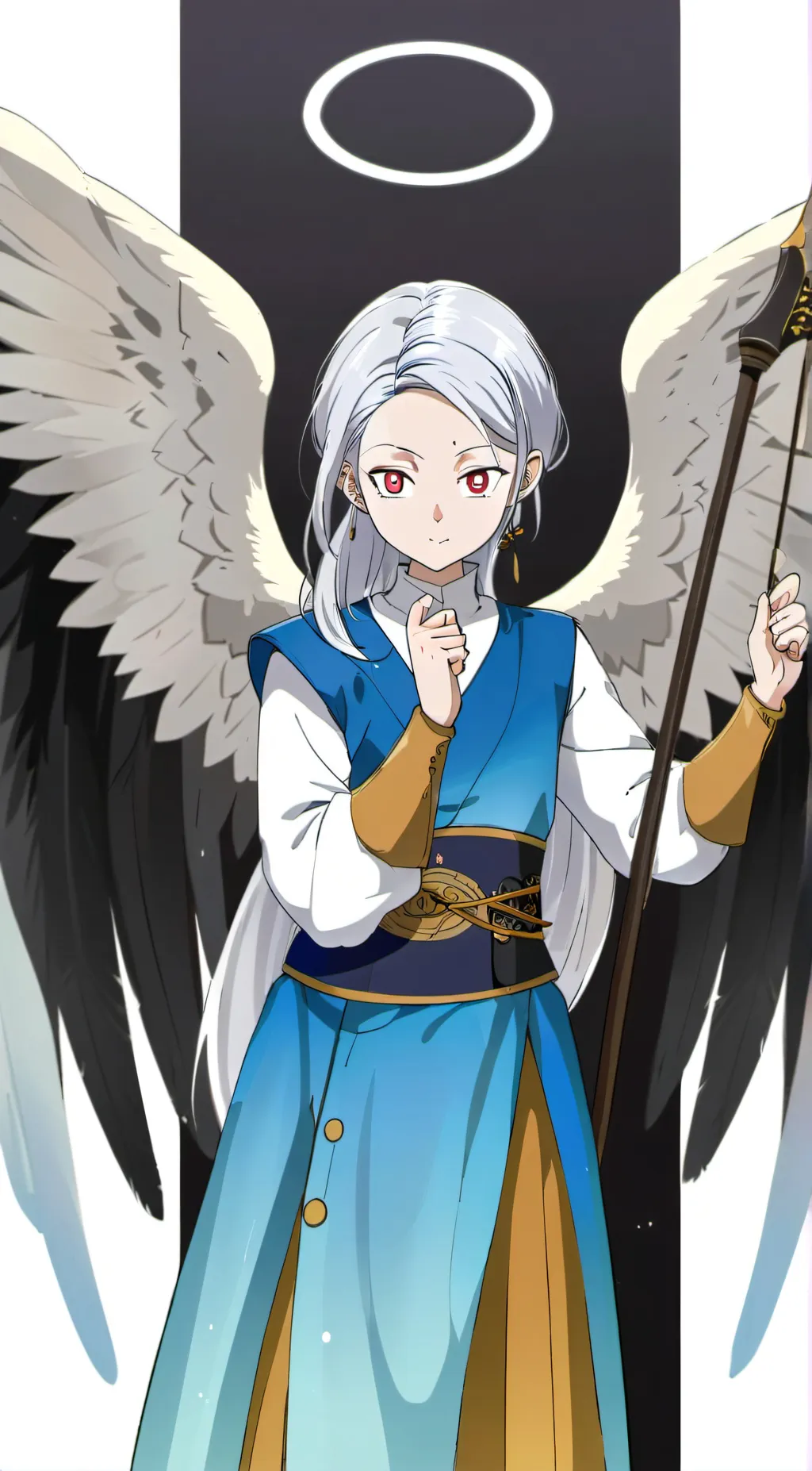 ai character: Kusu (Angel) background