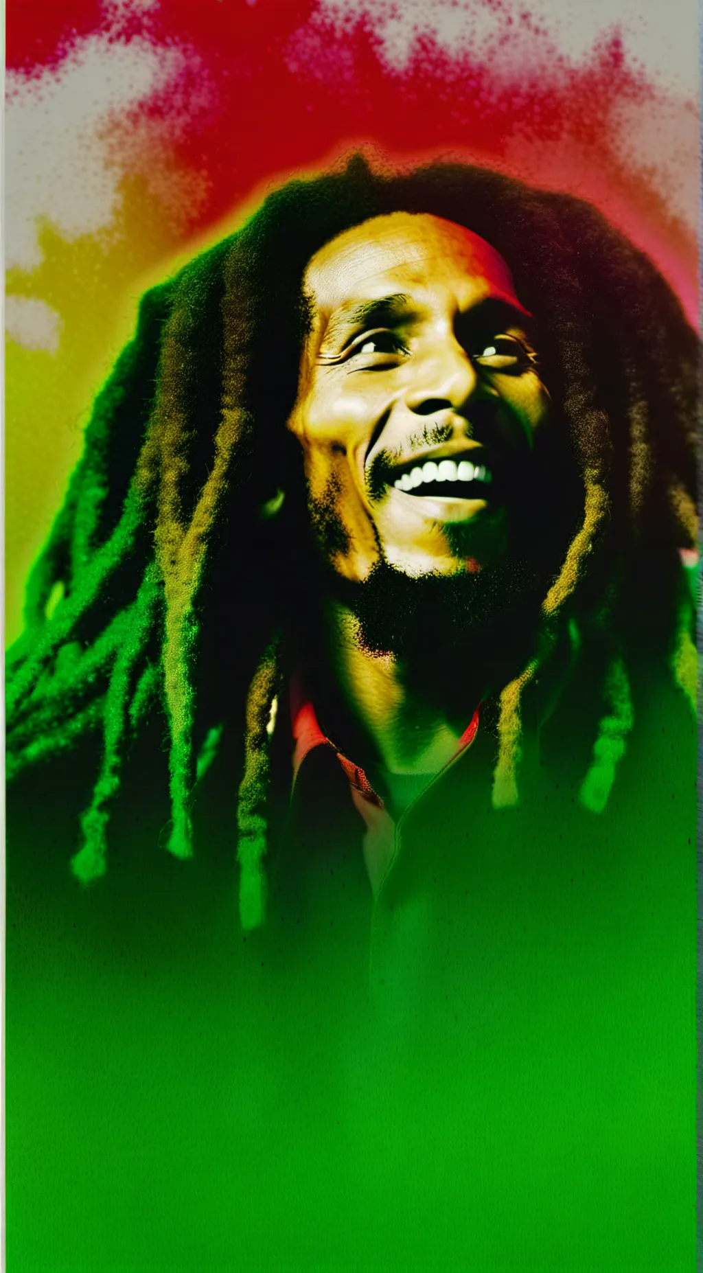 ai character: Bob Marley  background