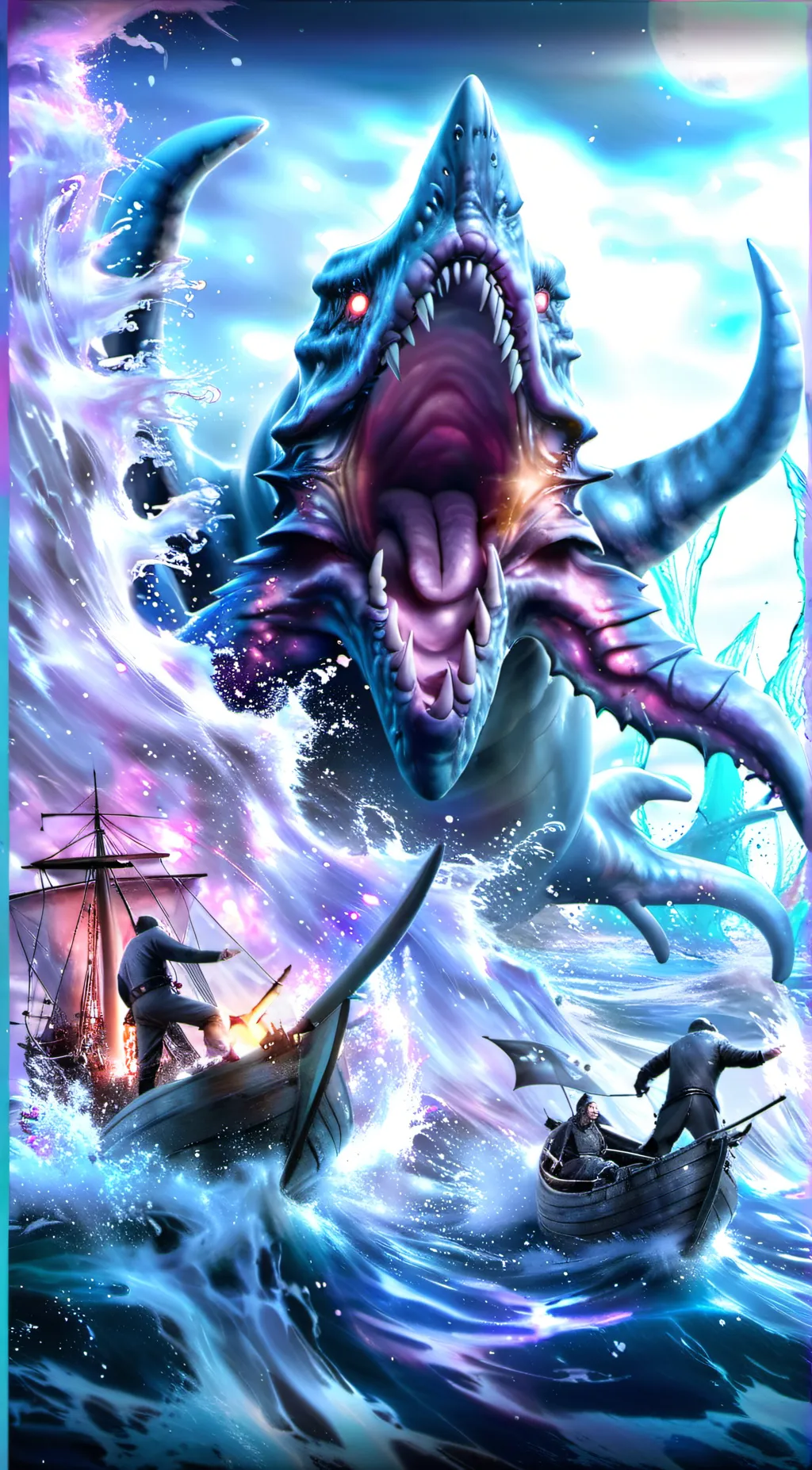 ai character: Sea Momster background