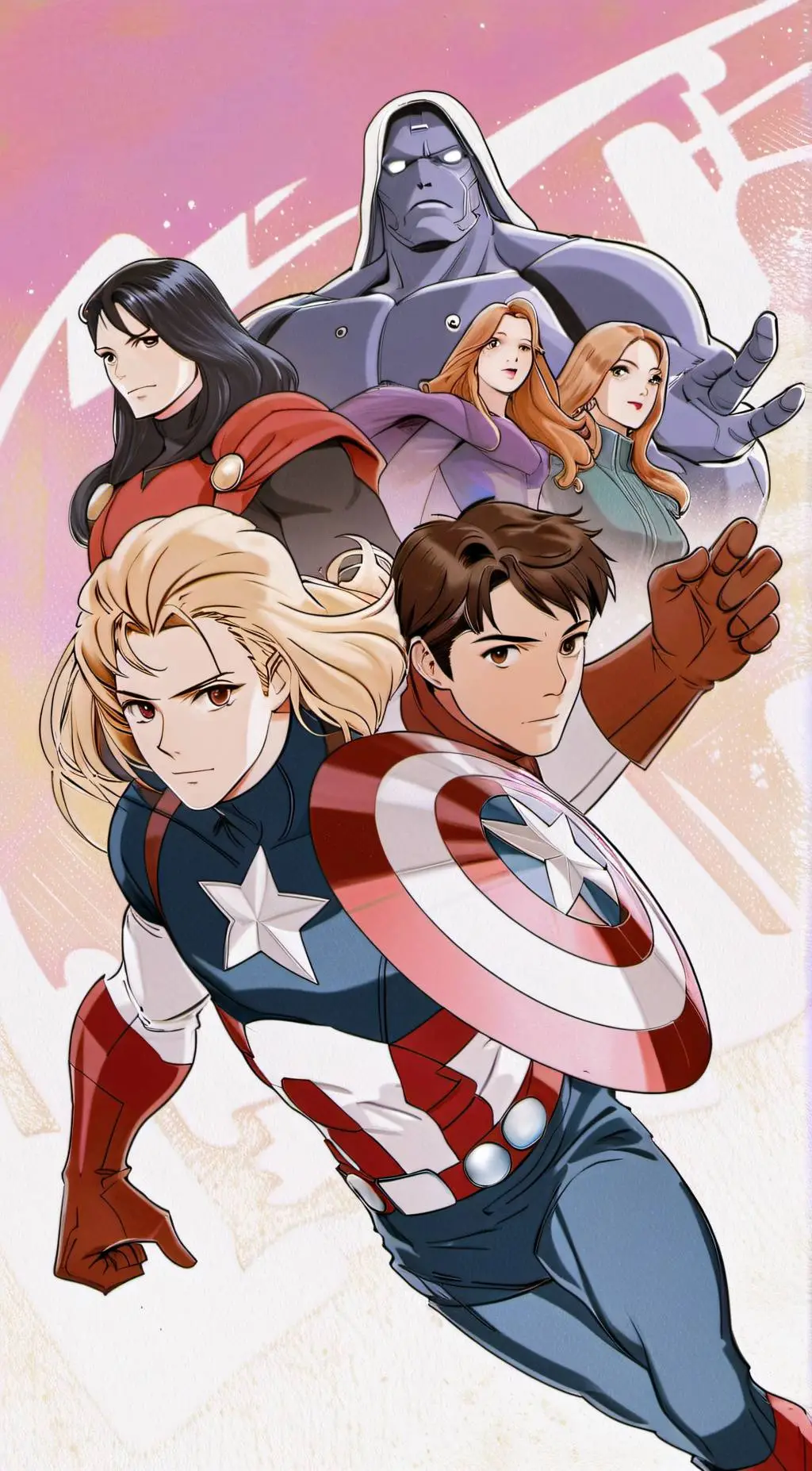 ai character: avengers background
