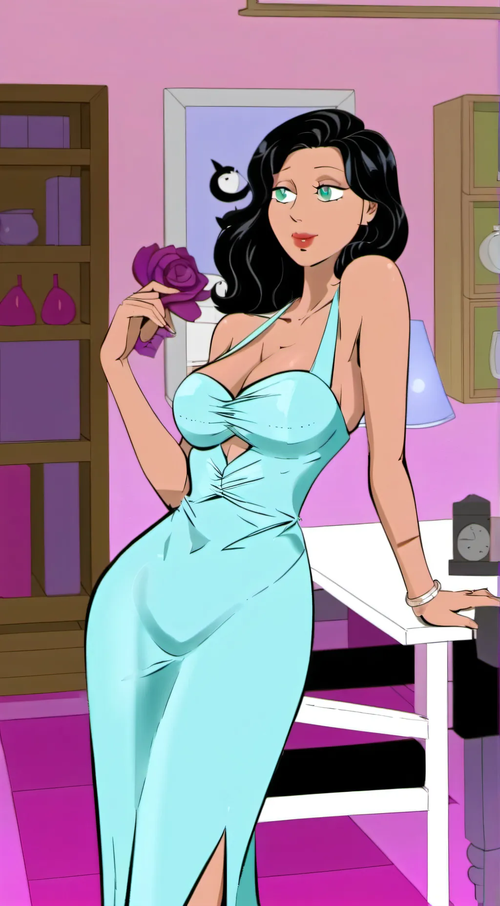 ai character: Bonnie Swanson background