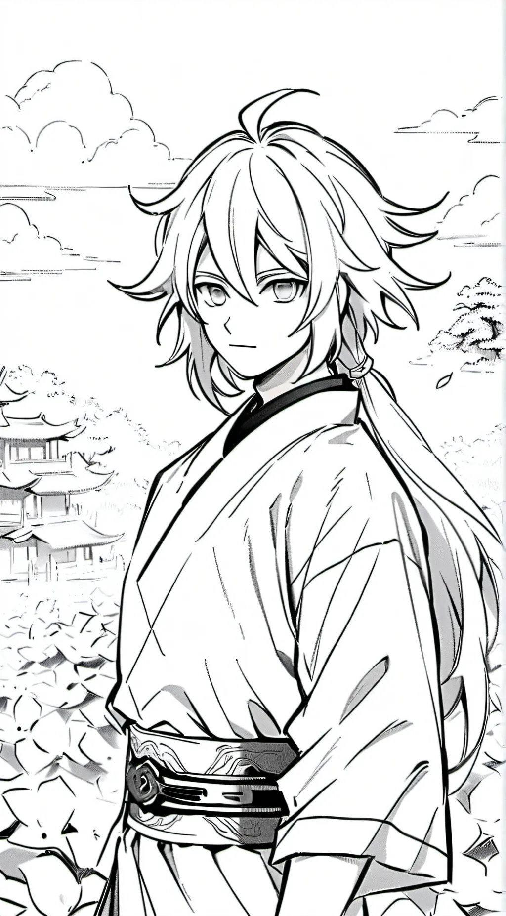 ai character: giyu tomioka background