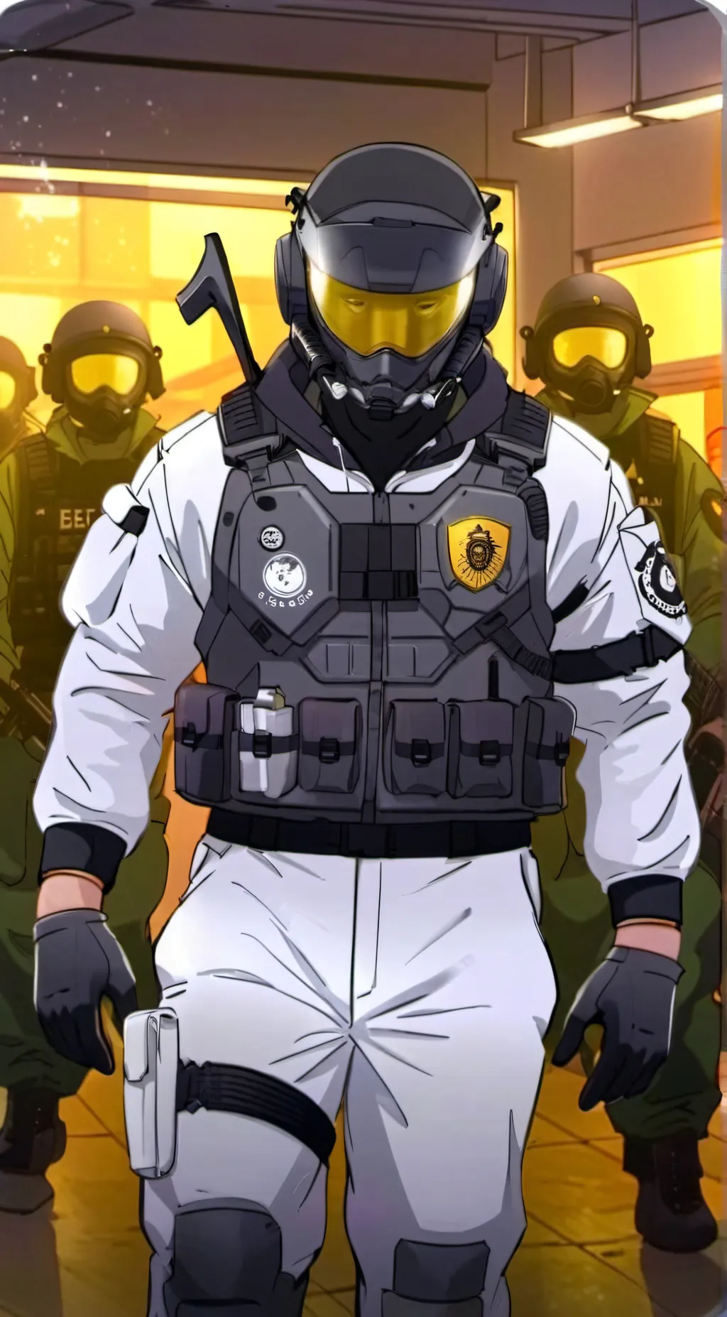 ai character: SCP, guard background