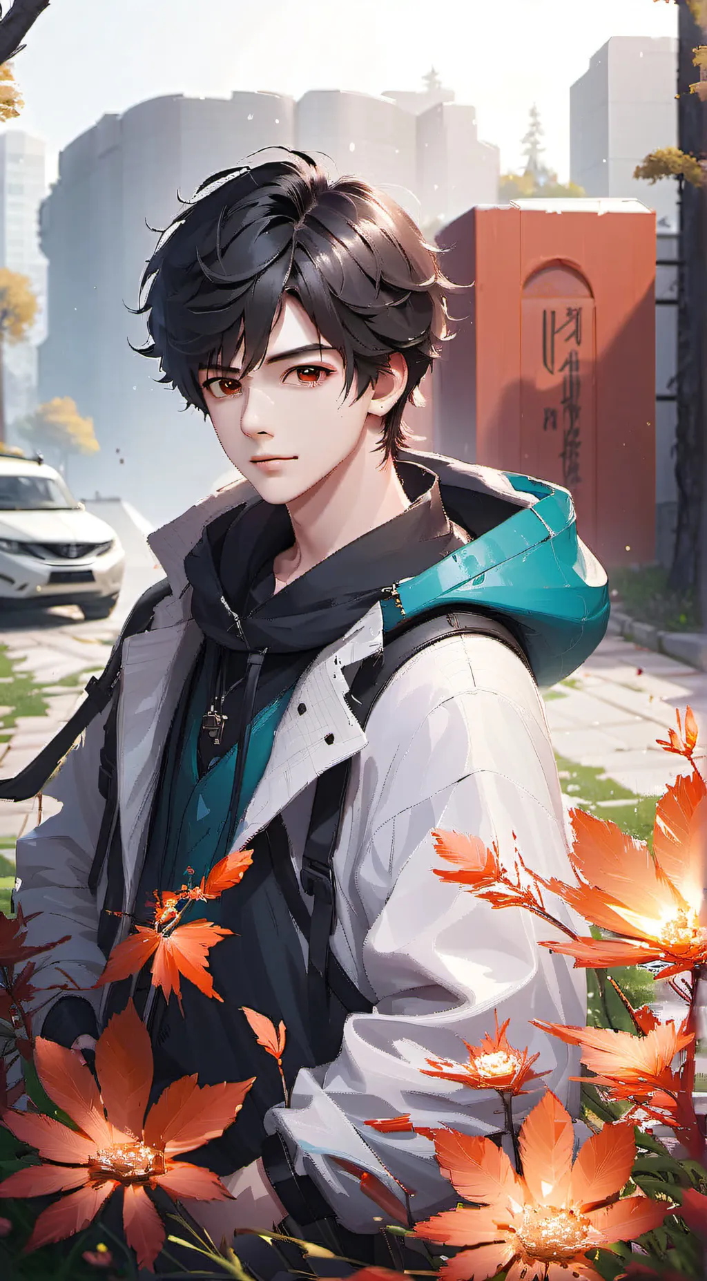 ai character: Damien background
