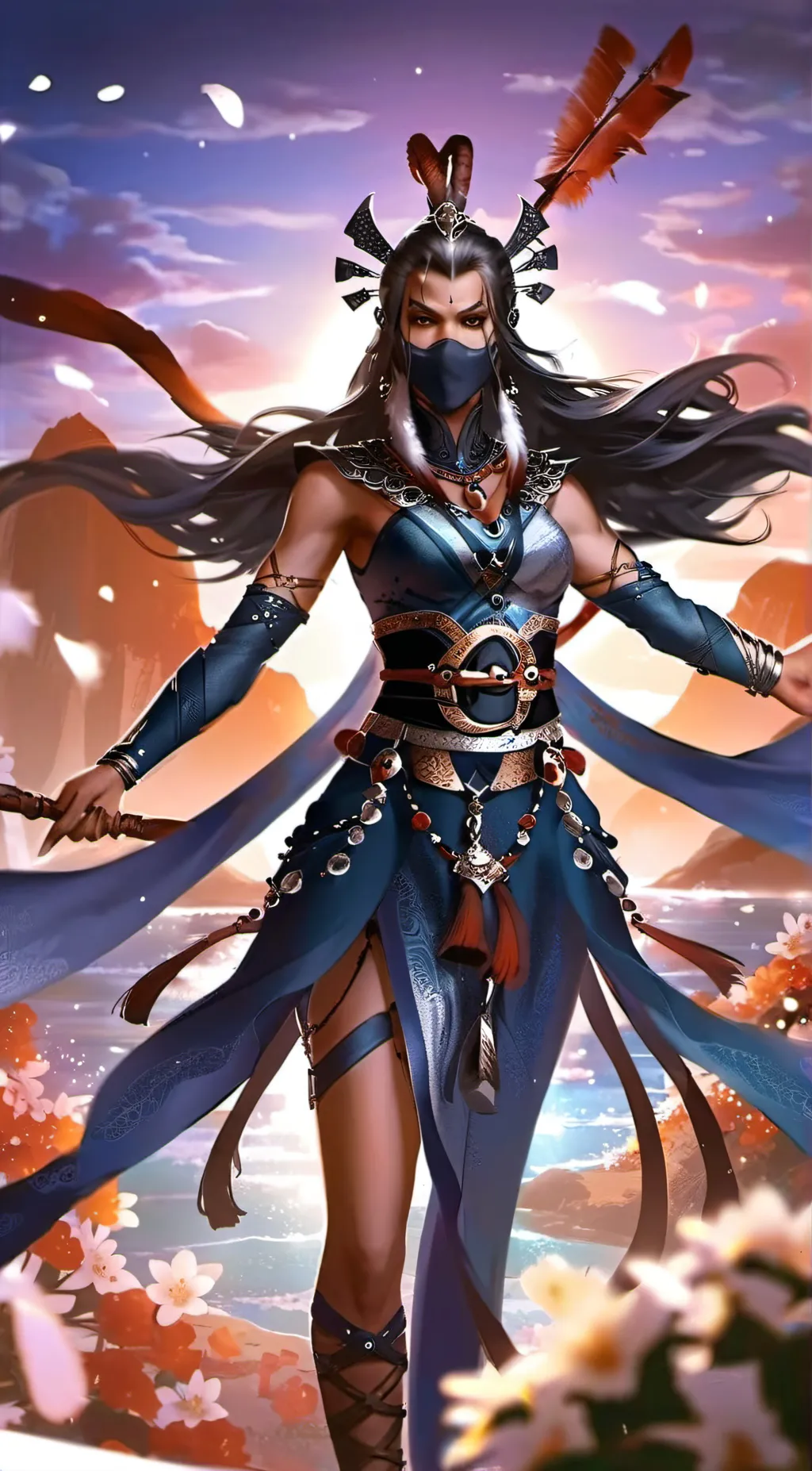 ai character: kitana  background