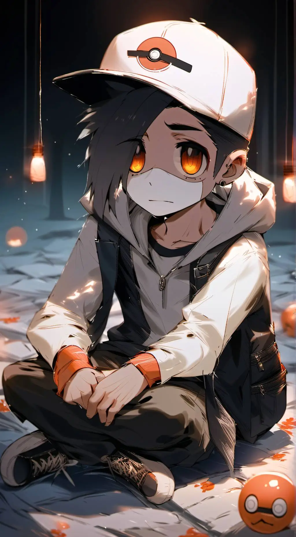 ai character: Lost Silver background