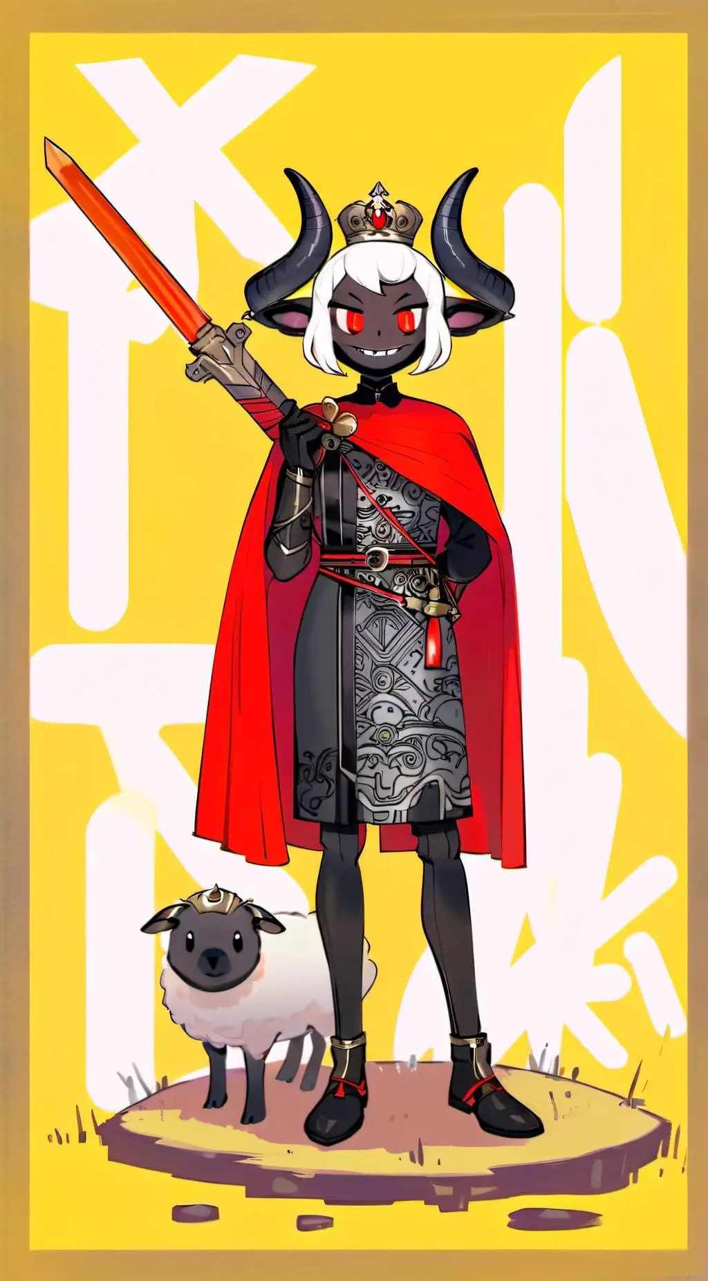 ai character: Cult of the Lamb  background