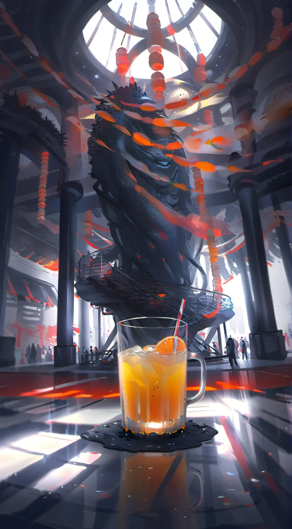 ai character: juice meme background