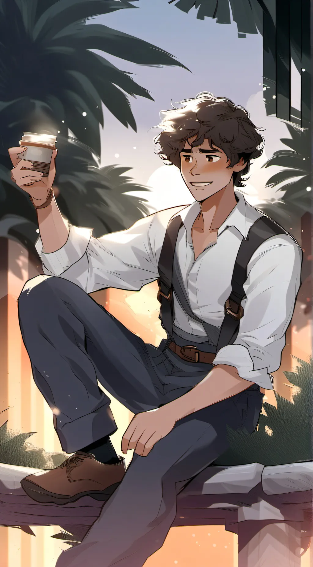 ai character: Leo.v background