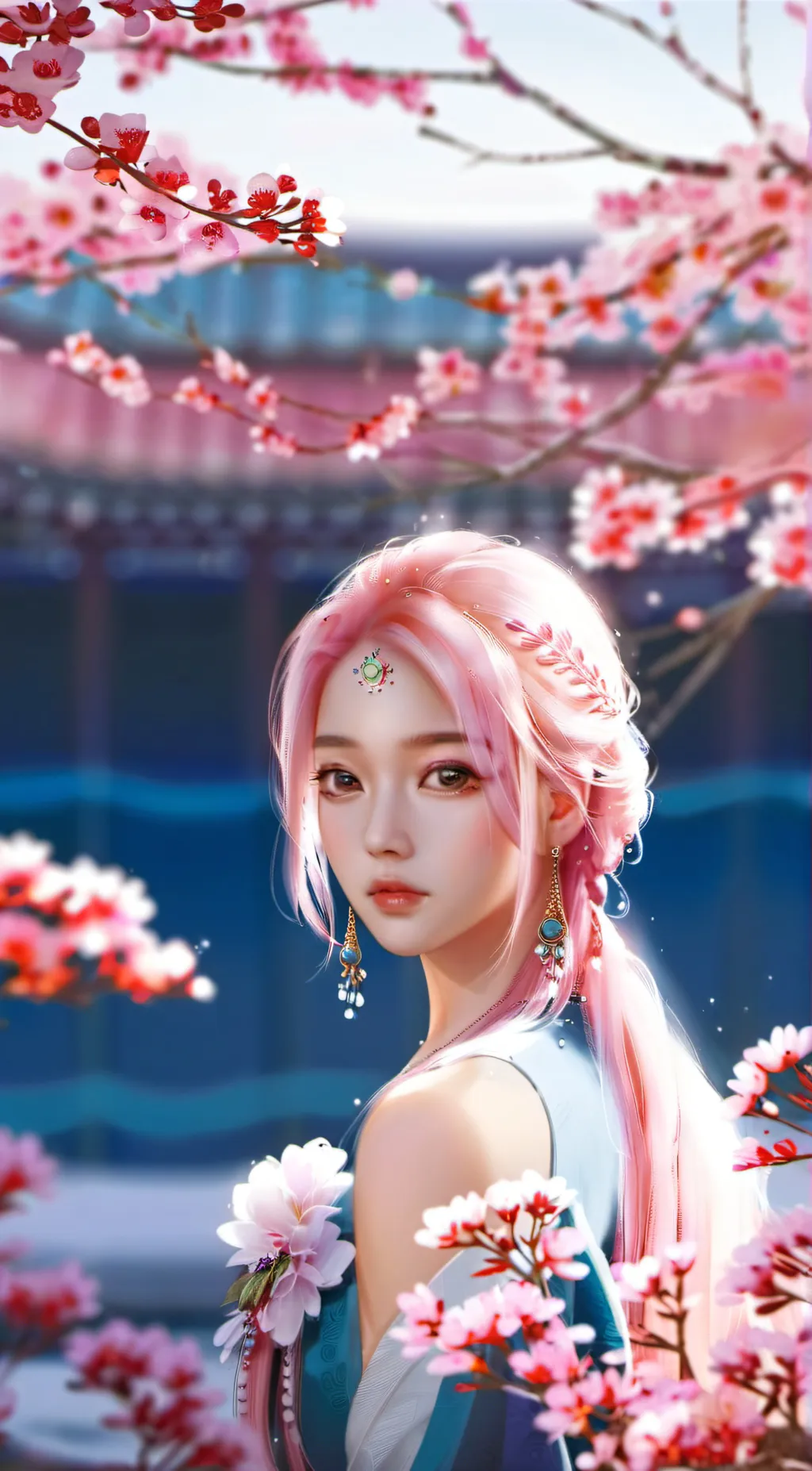 ai character: Petal background