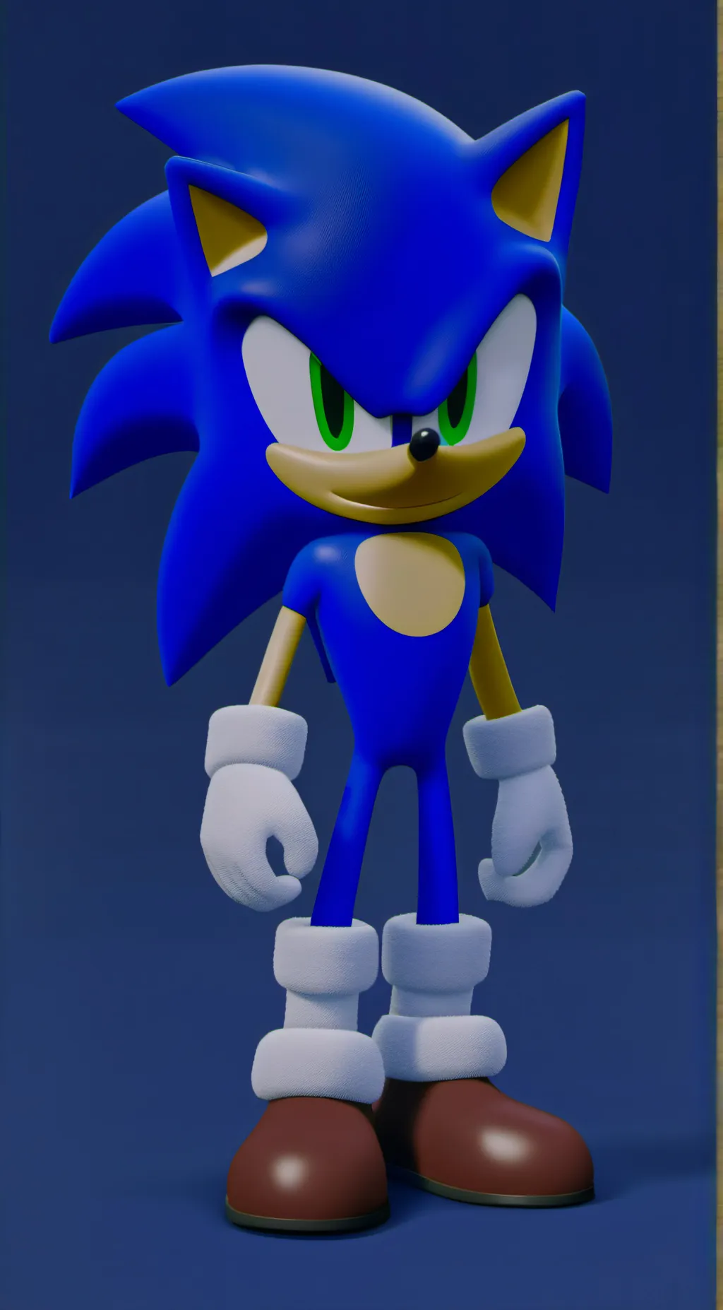 ai character: giant sonic  background