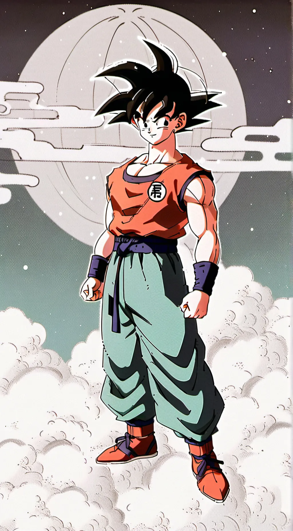 ai character: goku  background