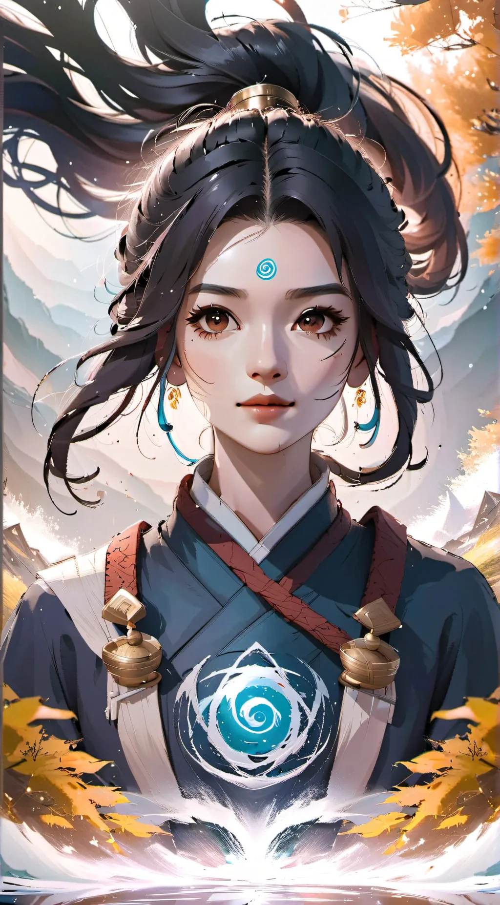ai character: Luna background