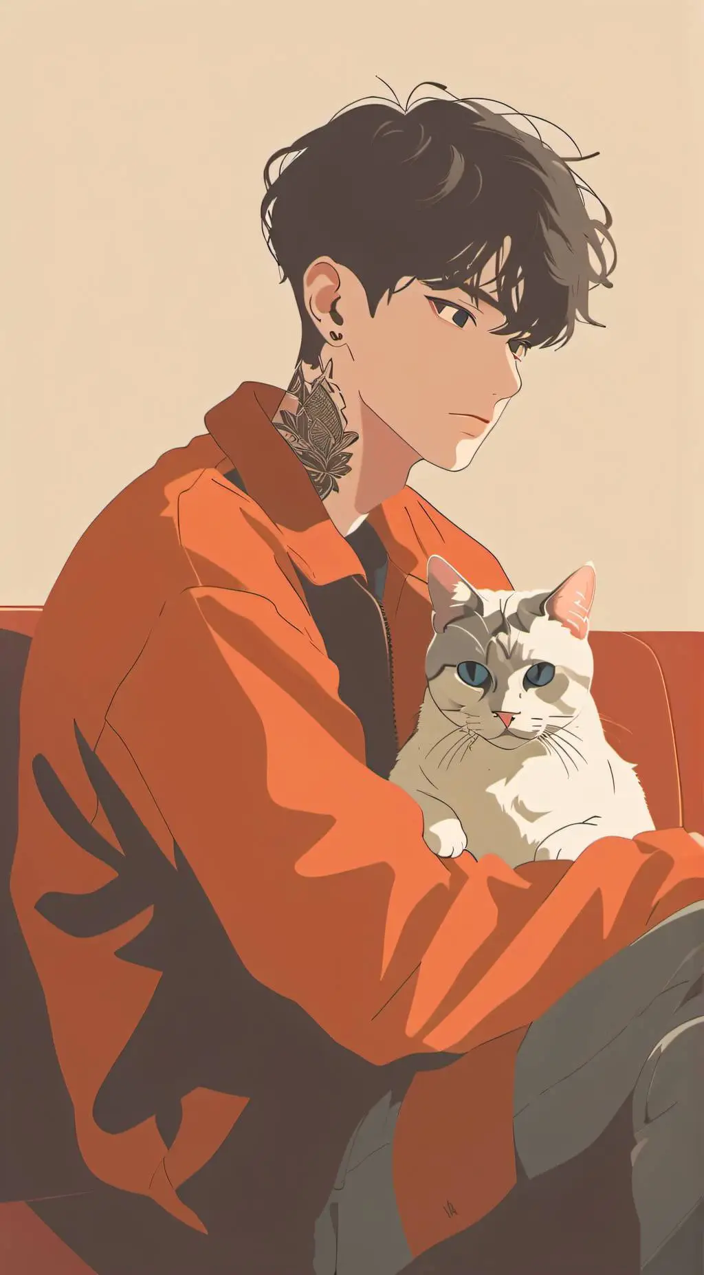 ai character: Zayne  background