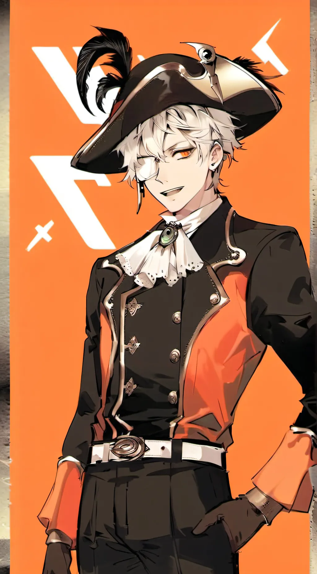 ai character: Pirate Bakugo background