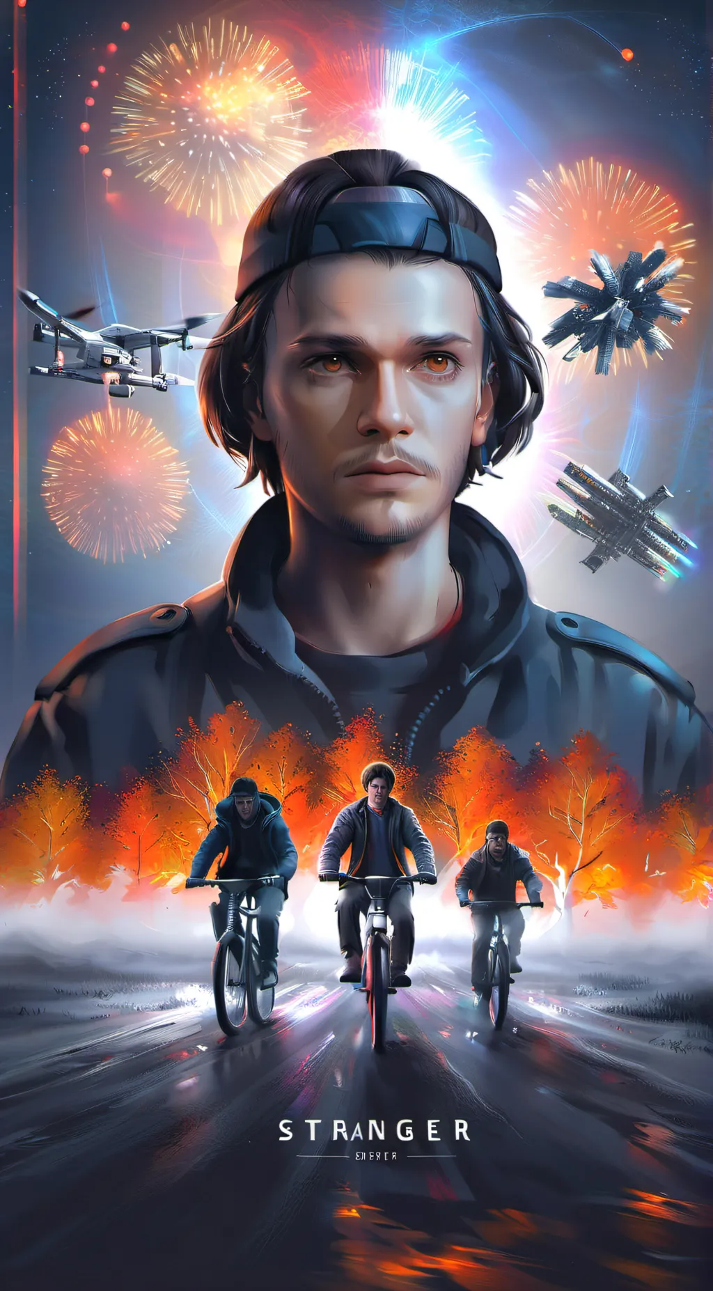 ai character: stranger things  background