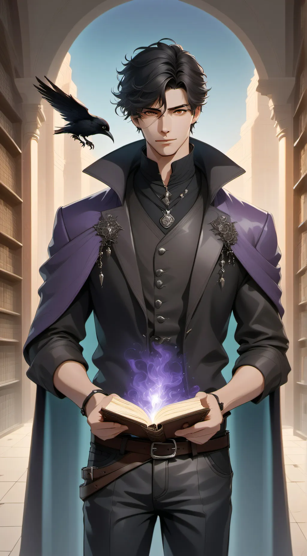 ai character: Raven  background
