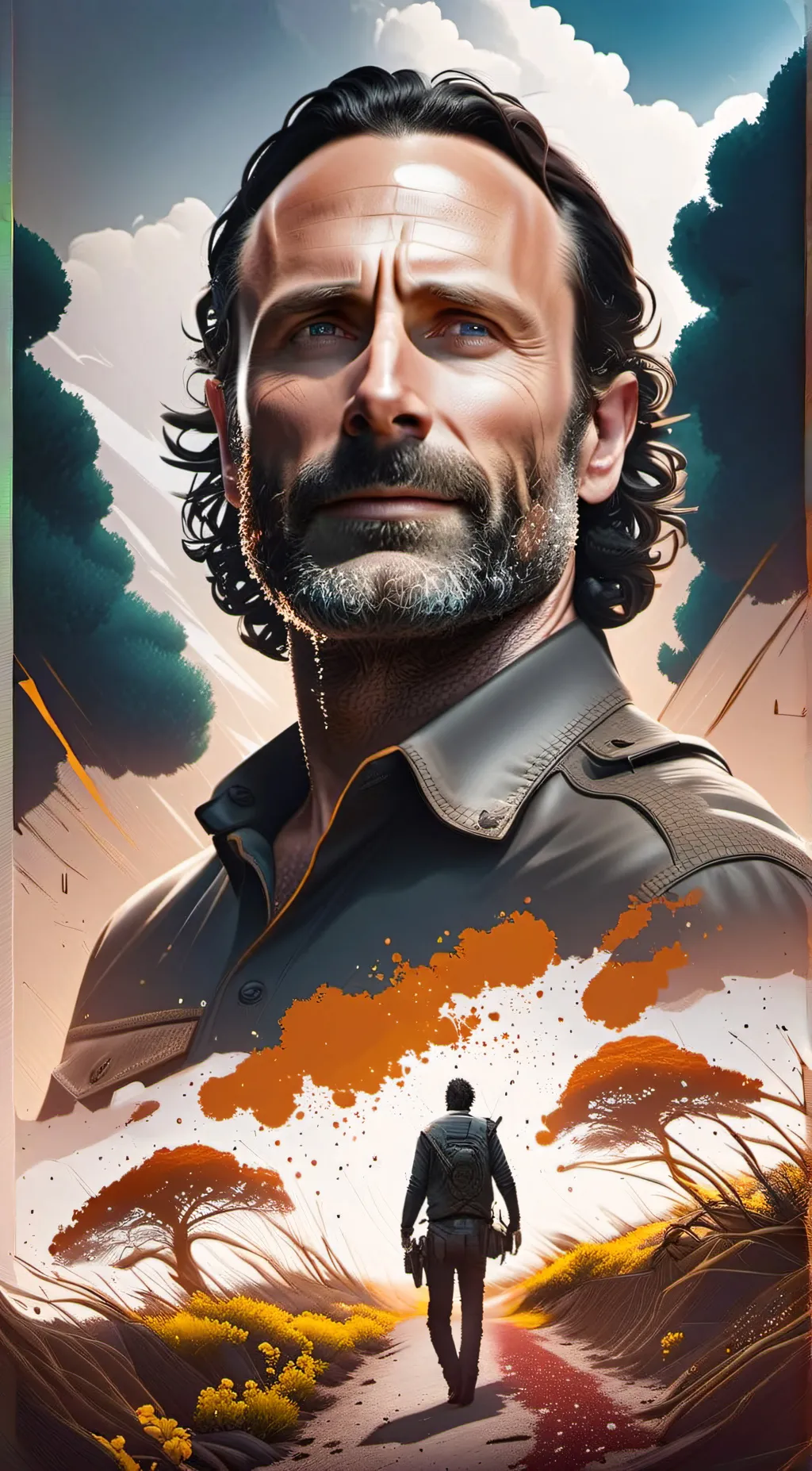 ai character: The Walking Dead  background