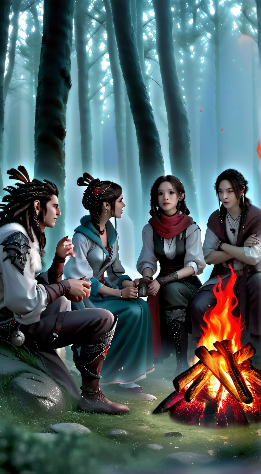 ai character: friends  background