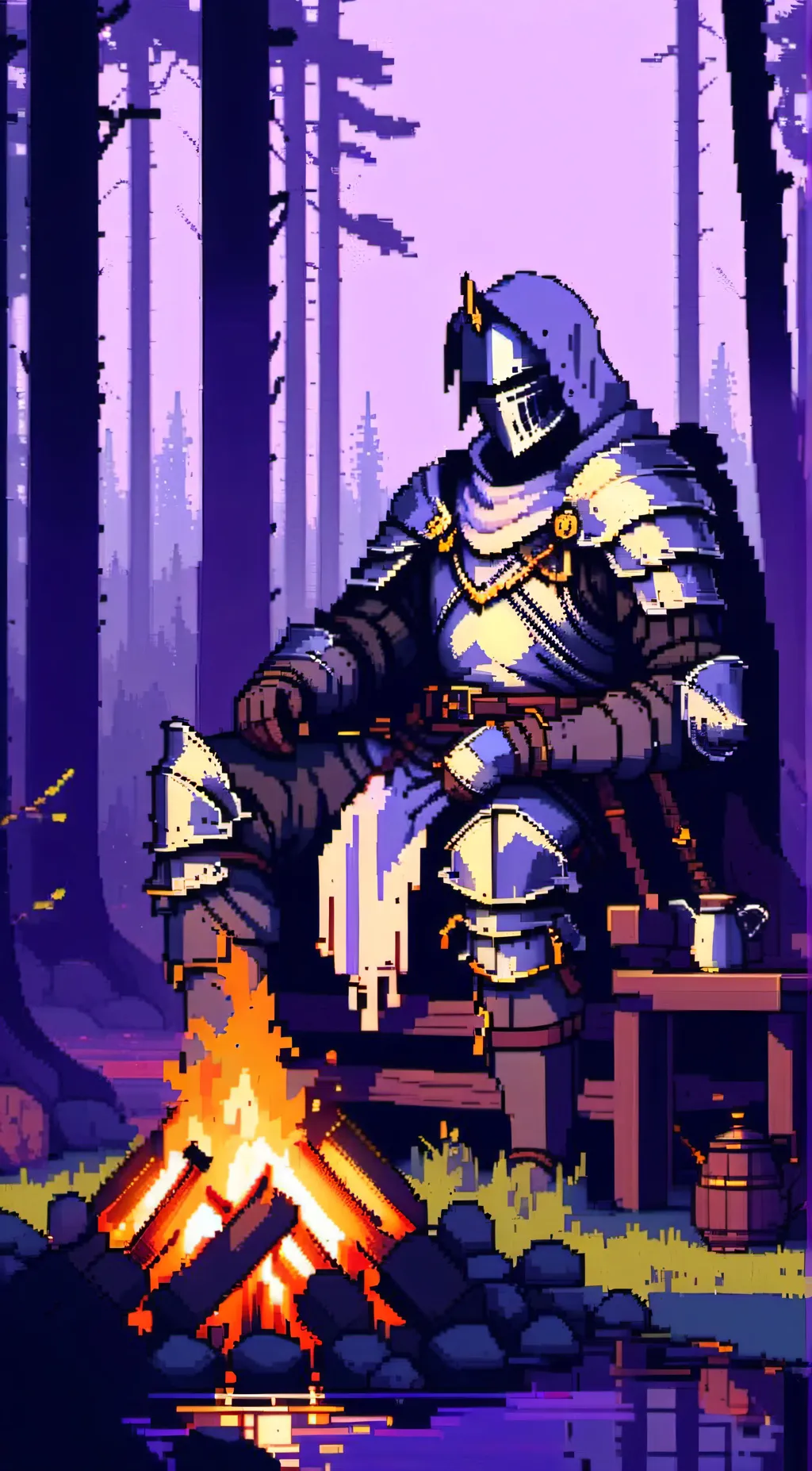 ai character: Knight background