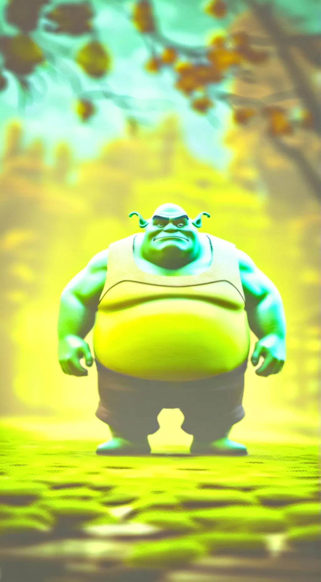 ai character: Shrek background