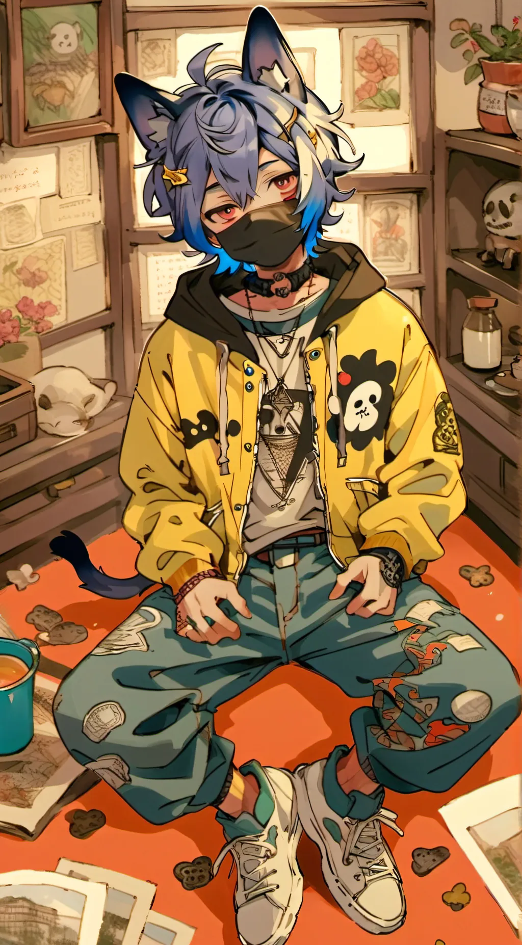 ai character: Nicolas  background