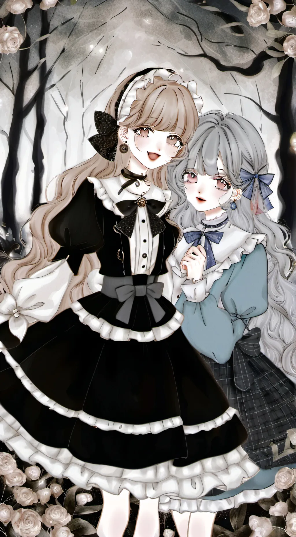 ai character: Luna & Lacy background