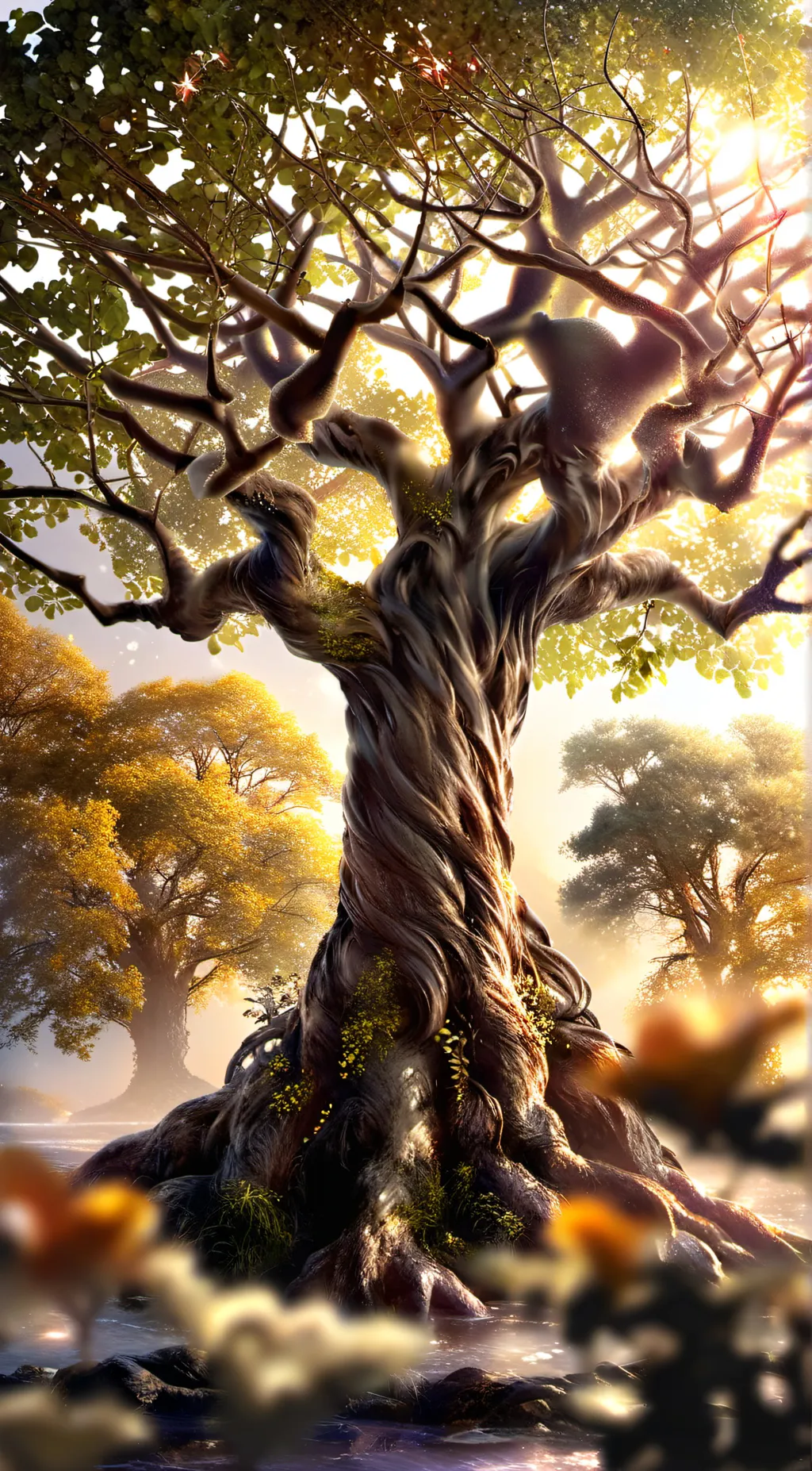 ai character: Support Tree background
