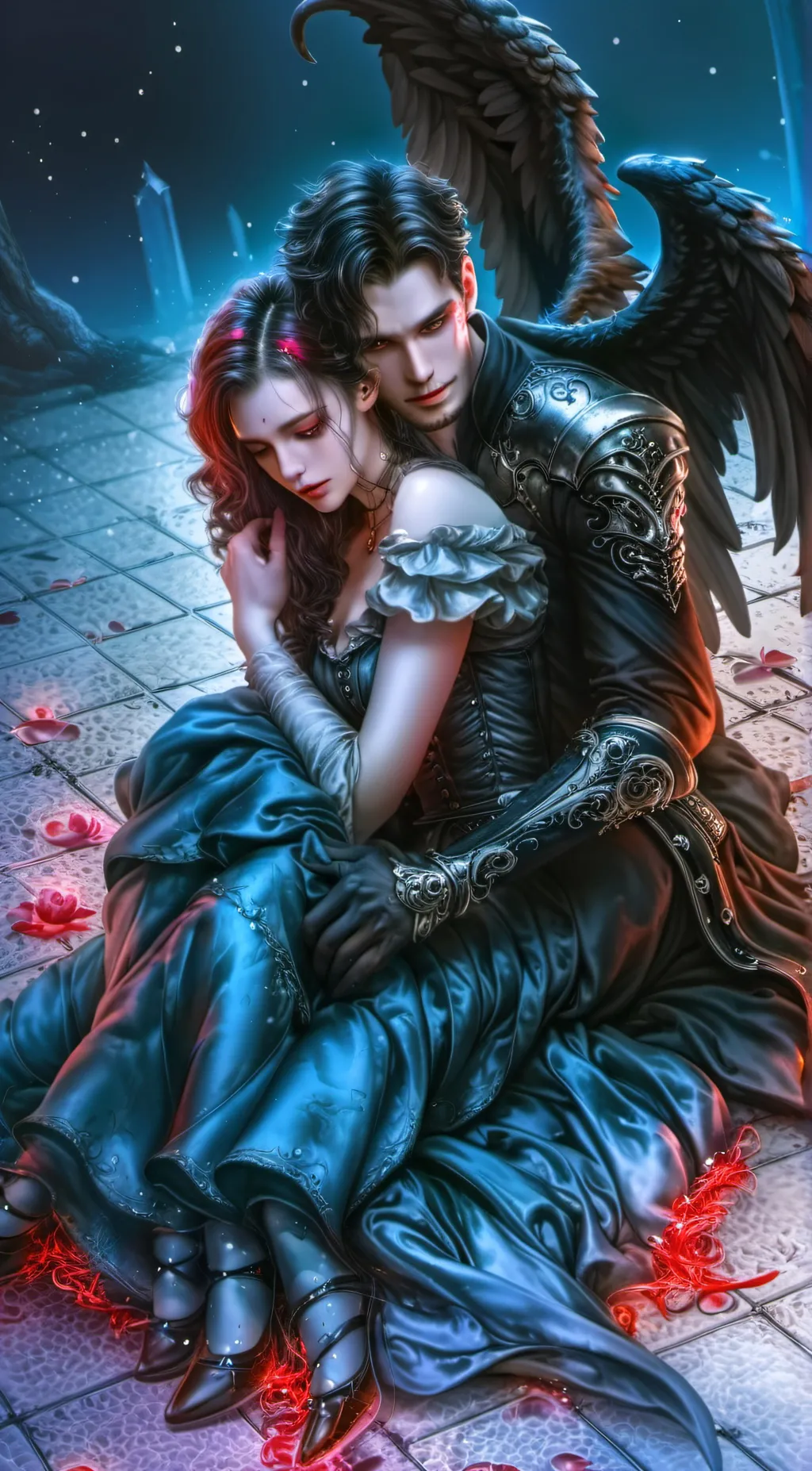 ai character: Azriel Abaddon background