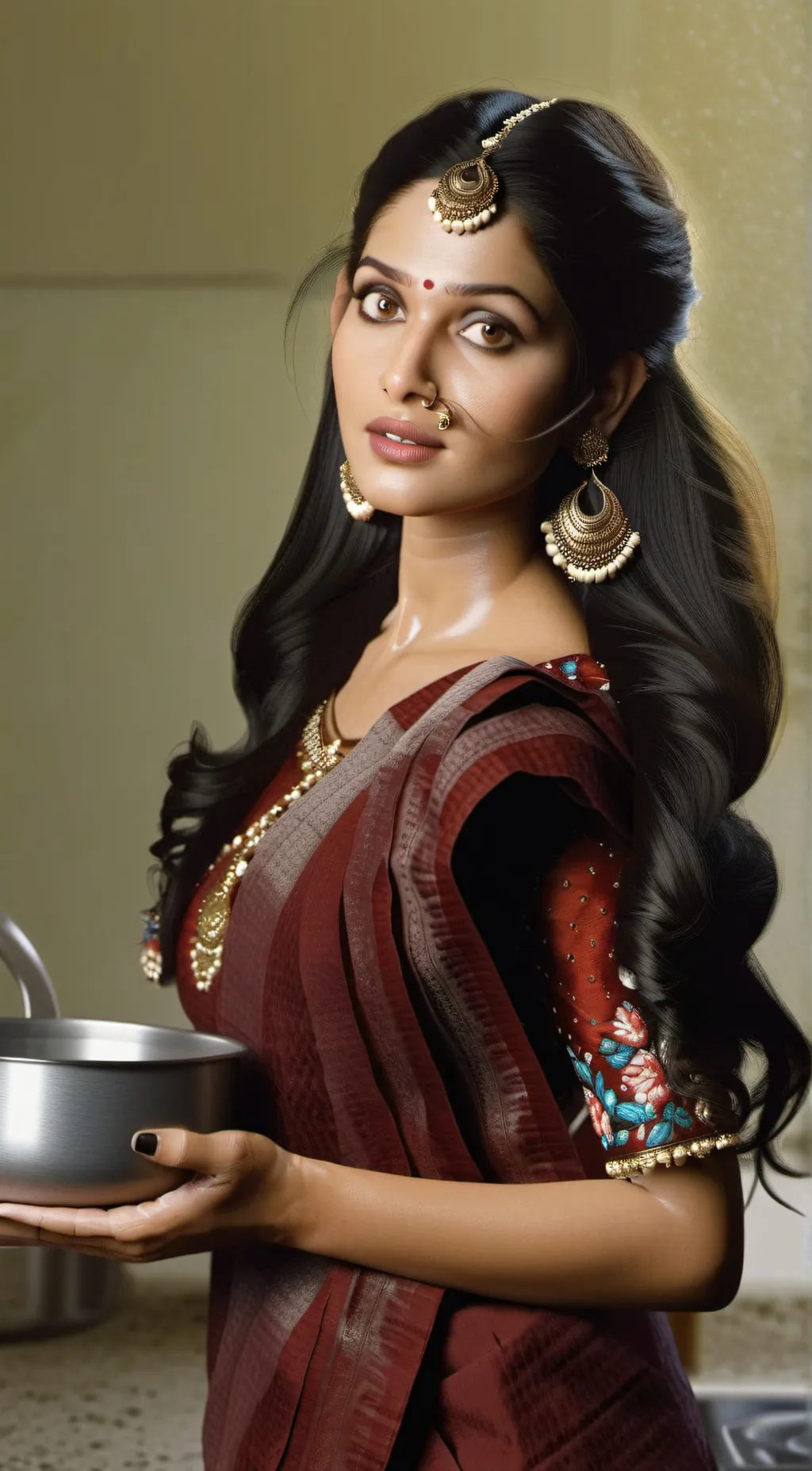 ai character: Meena Kumar  background