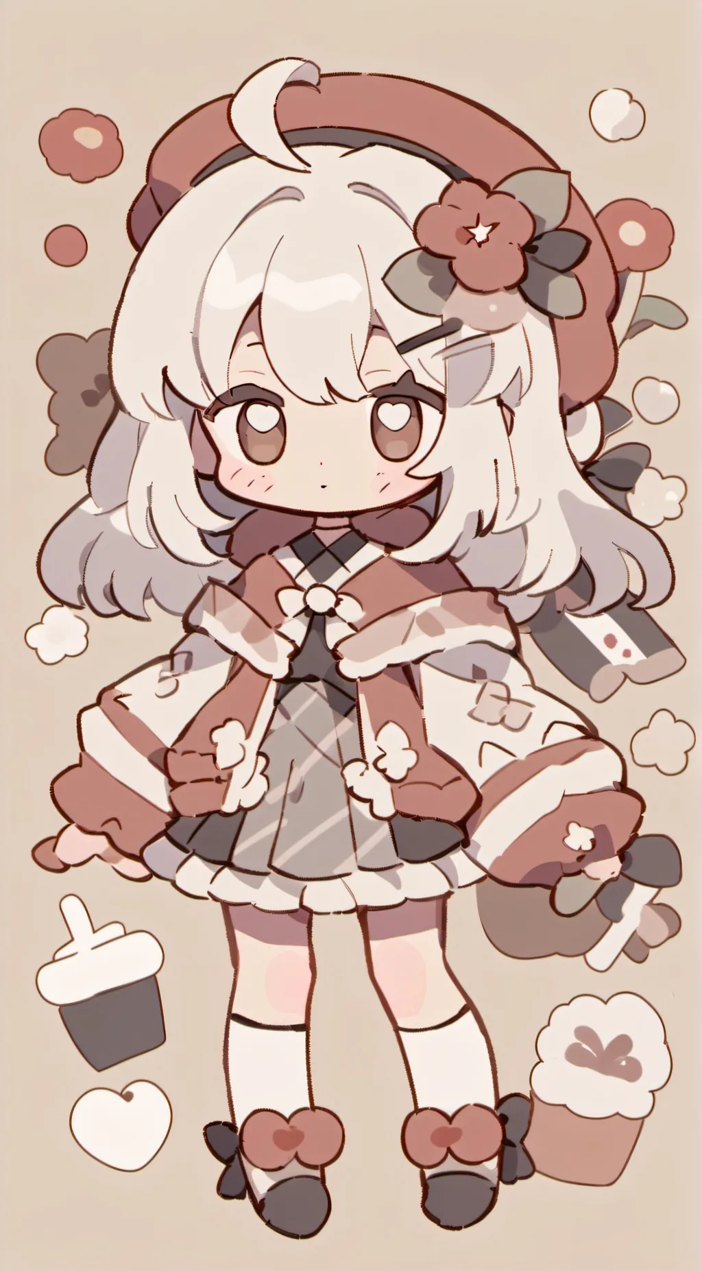 ai character: Autumn 🍂 🥮  background