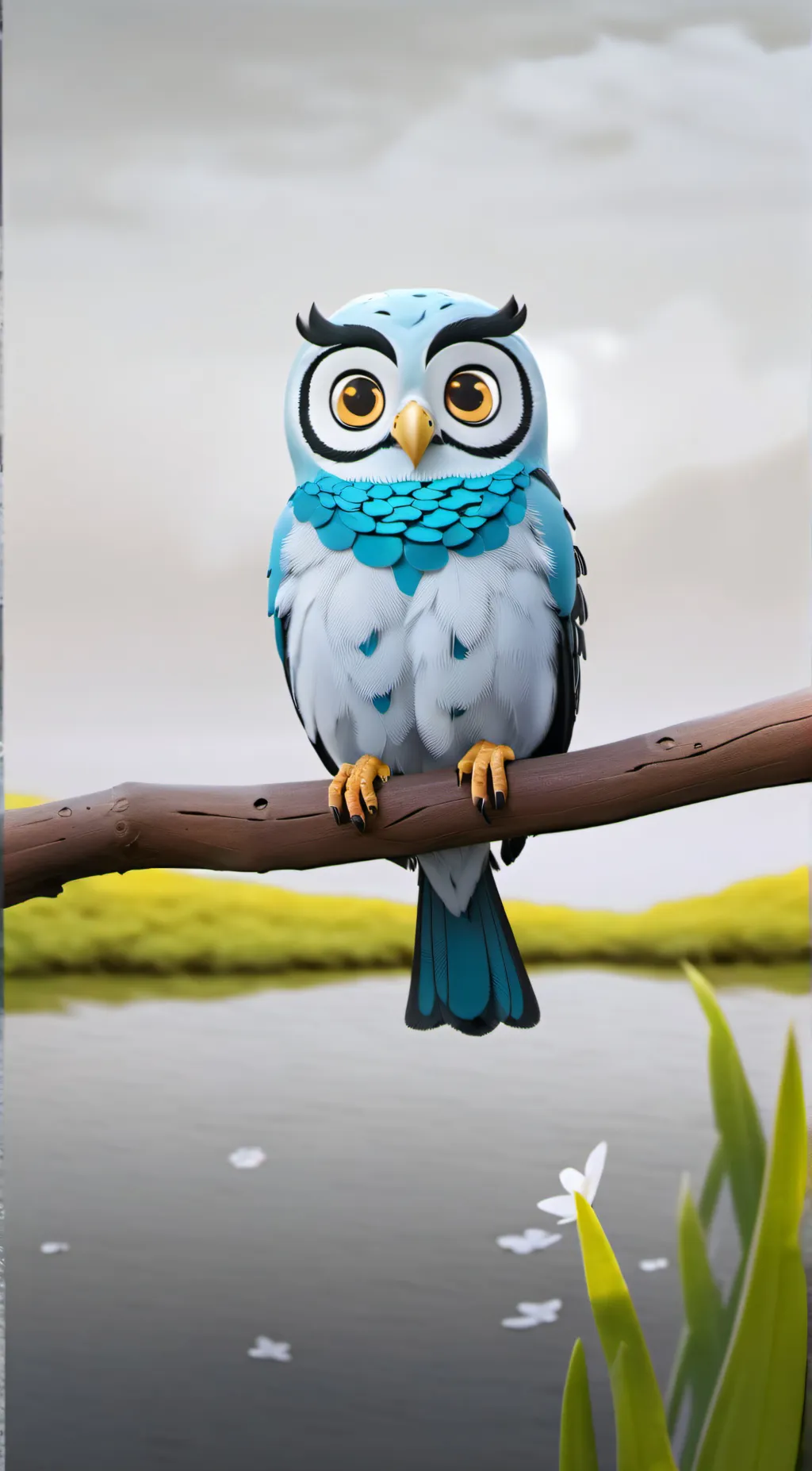 ai character: Blathers  background