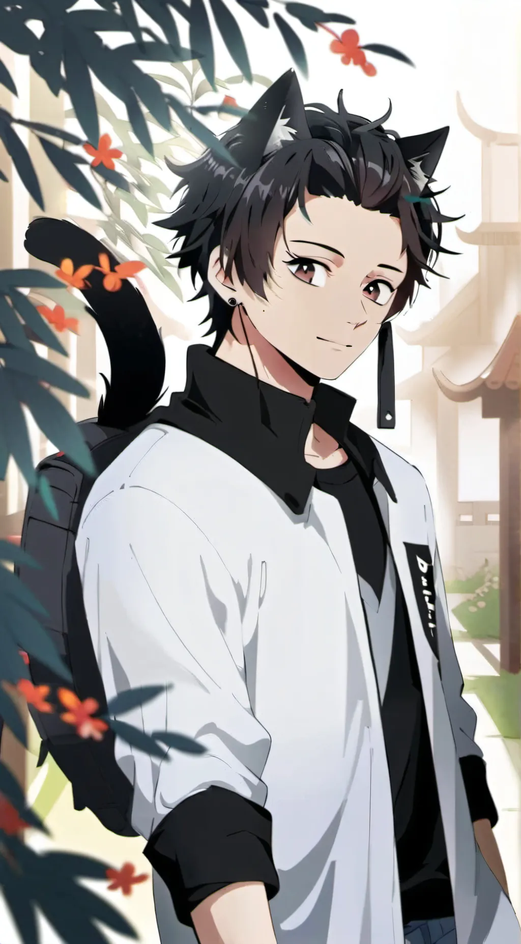 ai character: Neko Tanjiro background