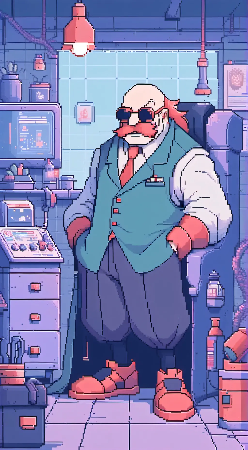 ai character: Dr.Robotnik background