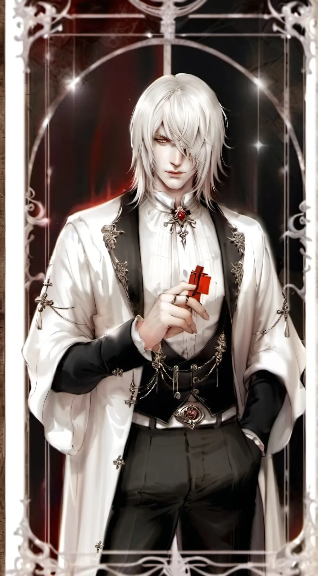 ai character: vampire king background