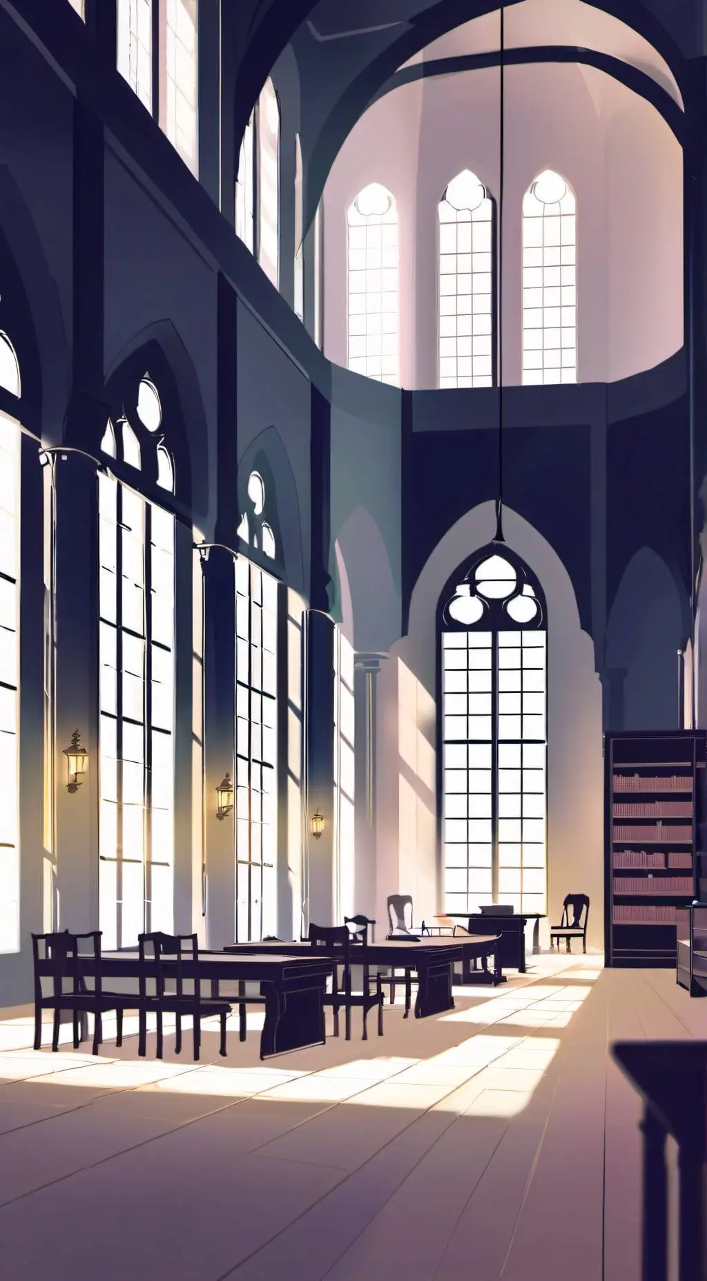 ai character: The Library V2⚧️ background