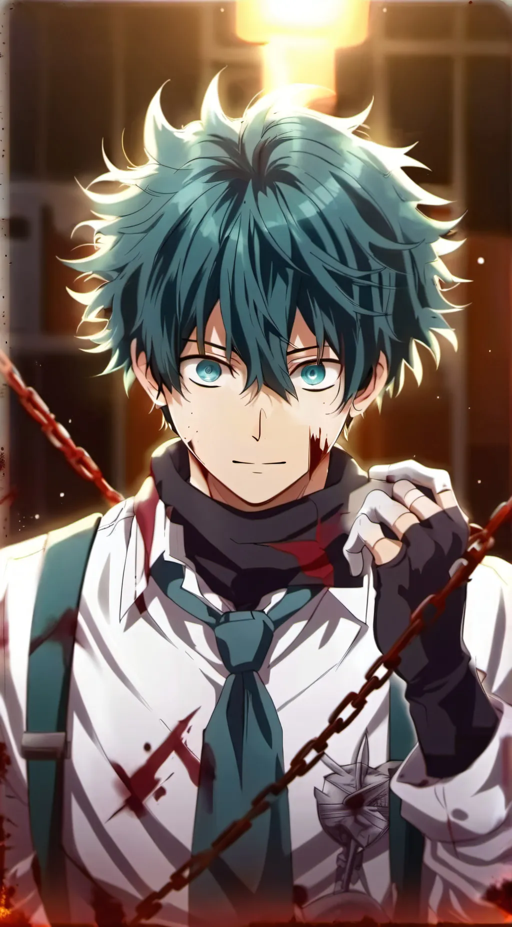 ai character: deku kiddnapped  background