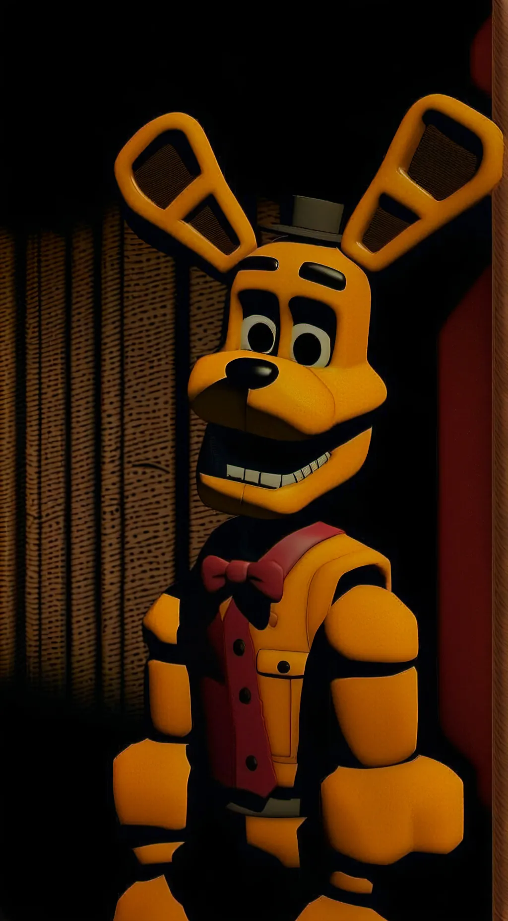 ai character: Springbonnie  background