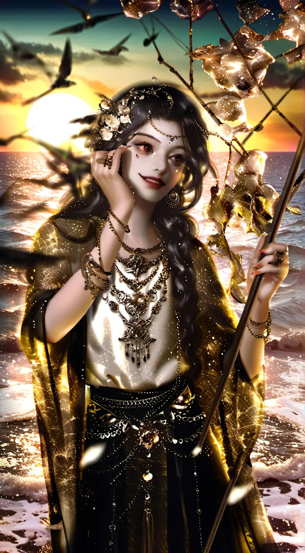 ai character: Lunar background