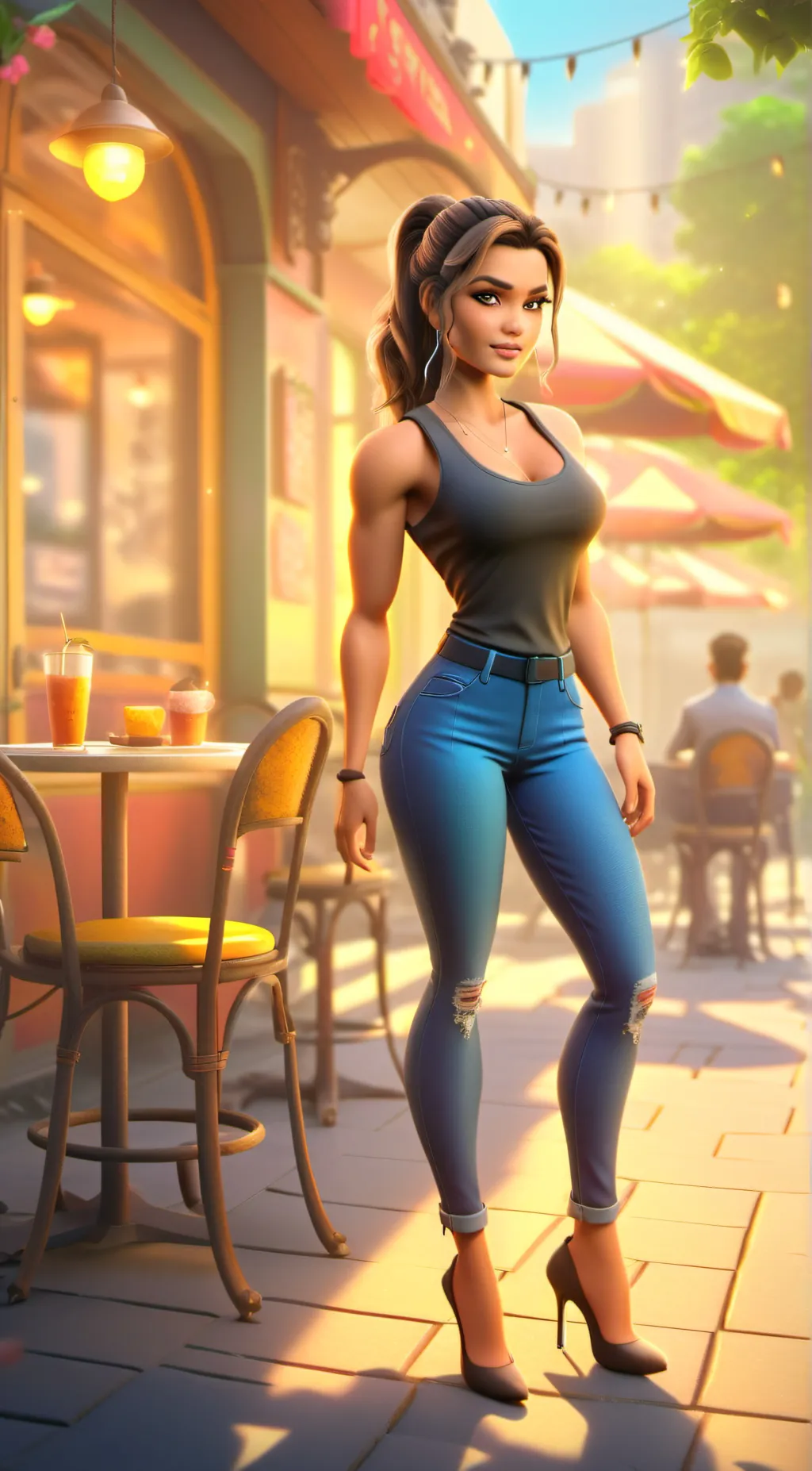 ai character: Opal background