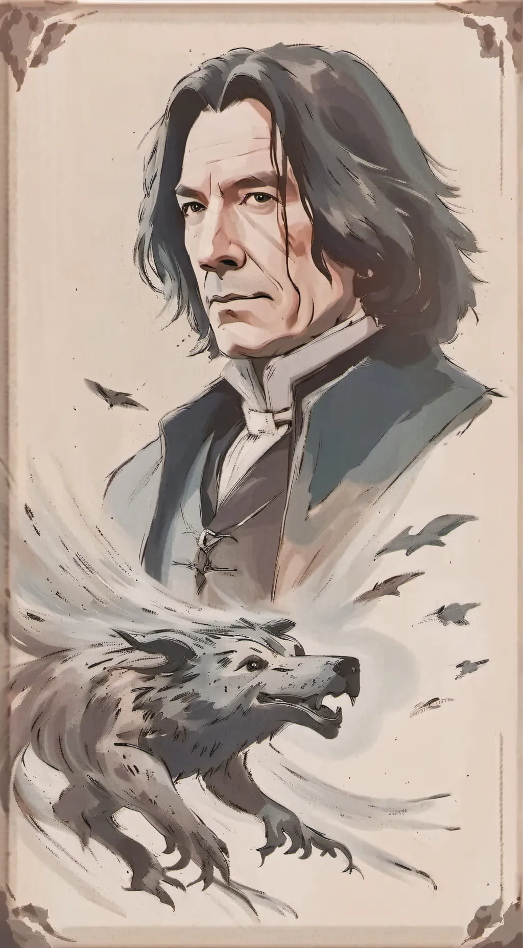 ai character: snape ( dad) background