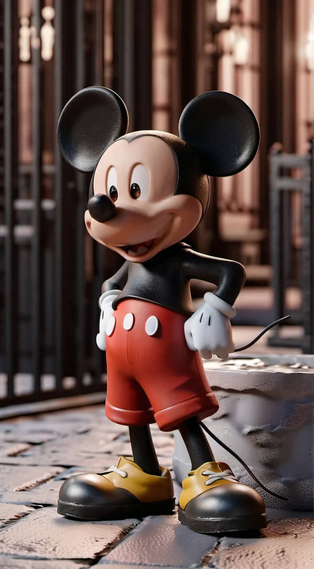 ai character: Mickey Mouse background