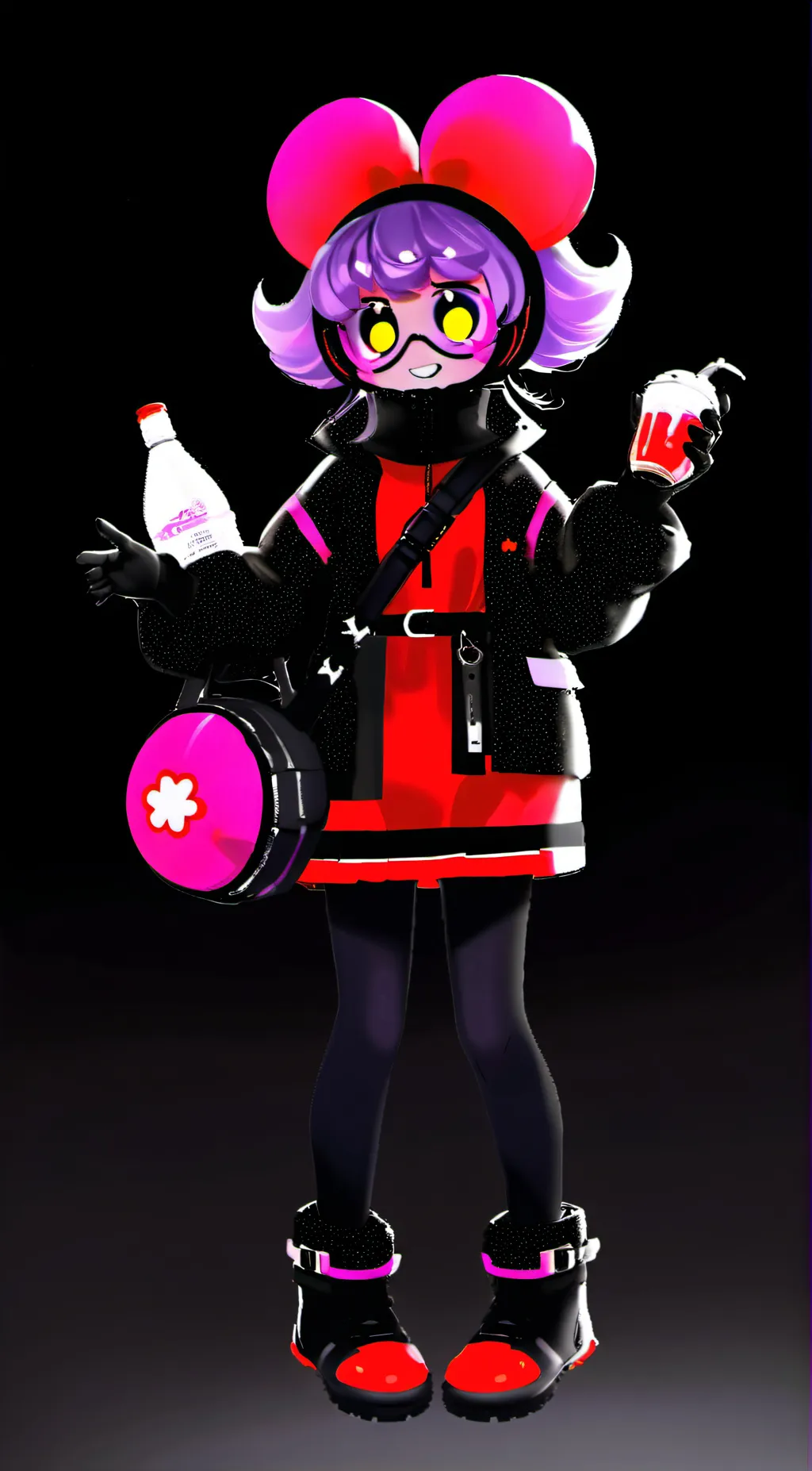 ai character: MD X streamer background